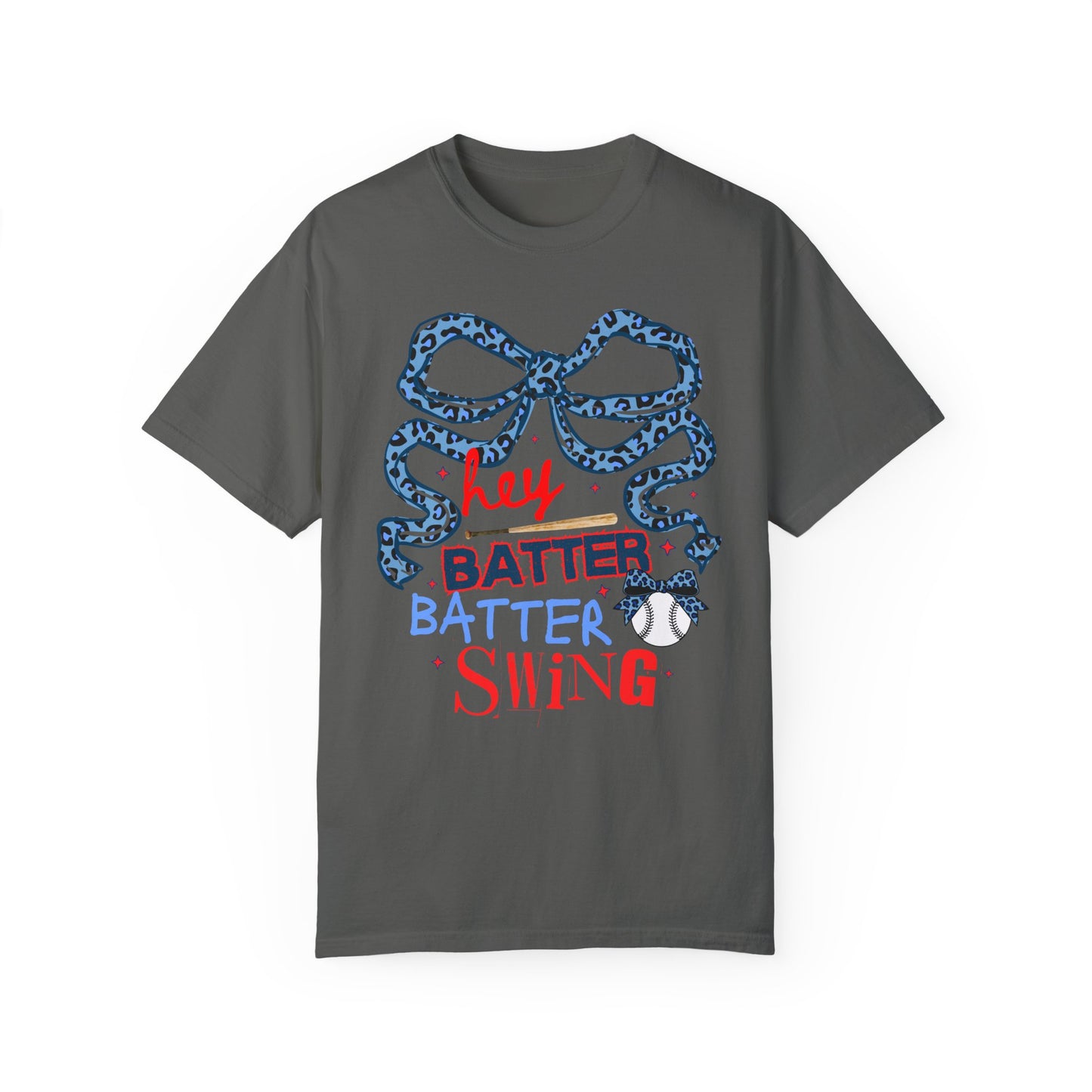 Coquette Hey Batter Baseball Letter T-Shirt