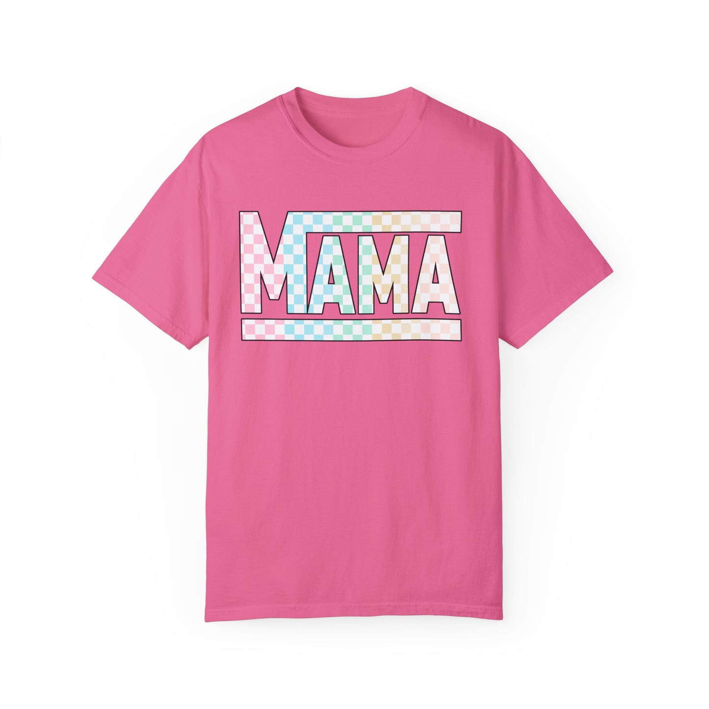 Mama Colored Checkered T-shirt