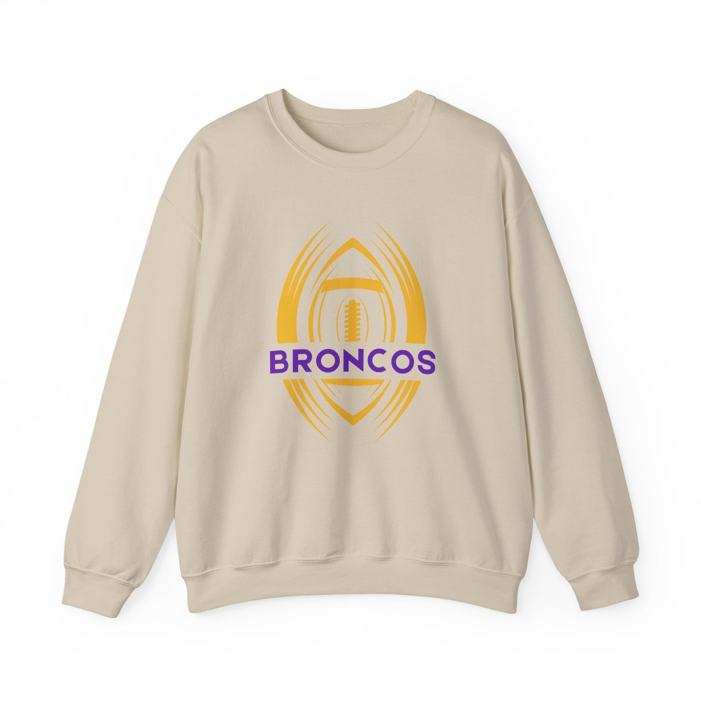 BRONCOS Adult Sweatshirt with Custom Back Name