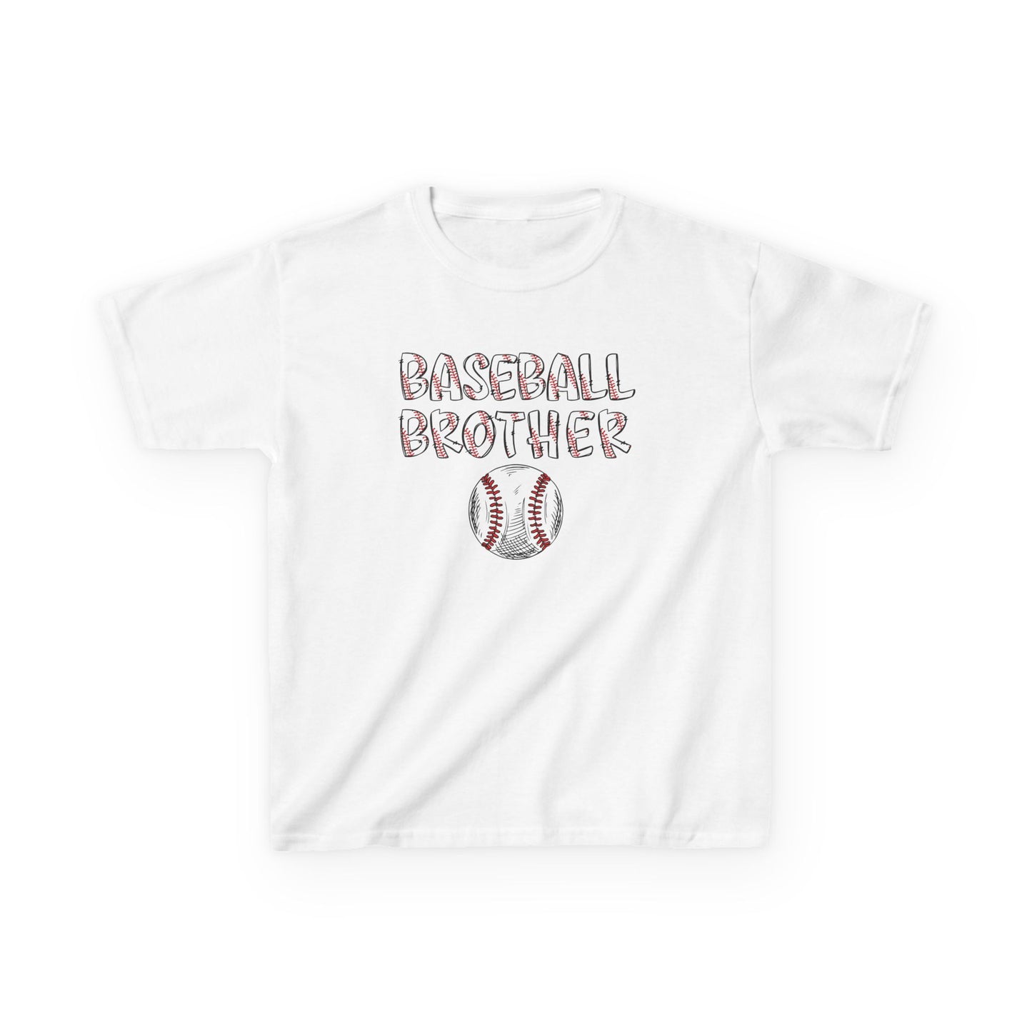 Kids Little Brother Baseball Fan Tee