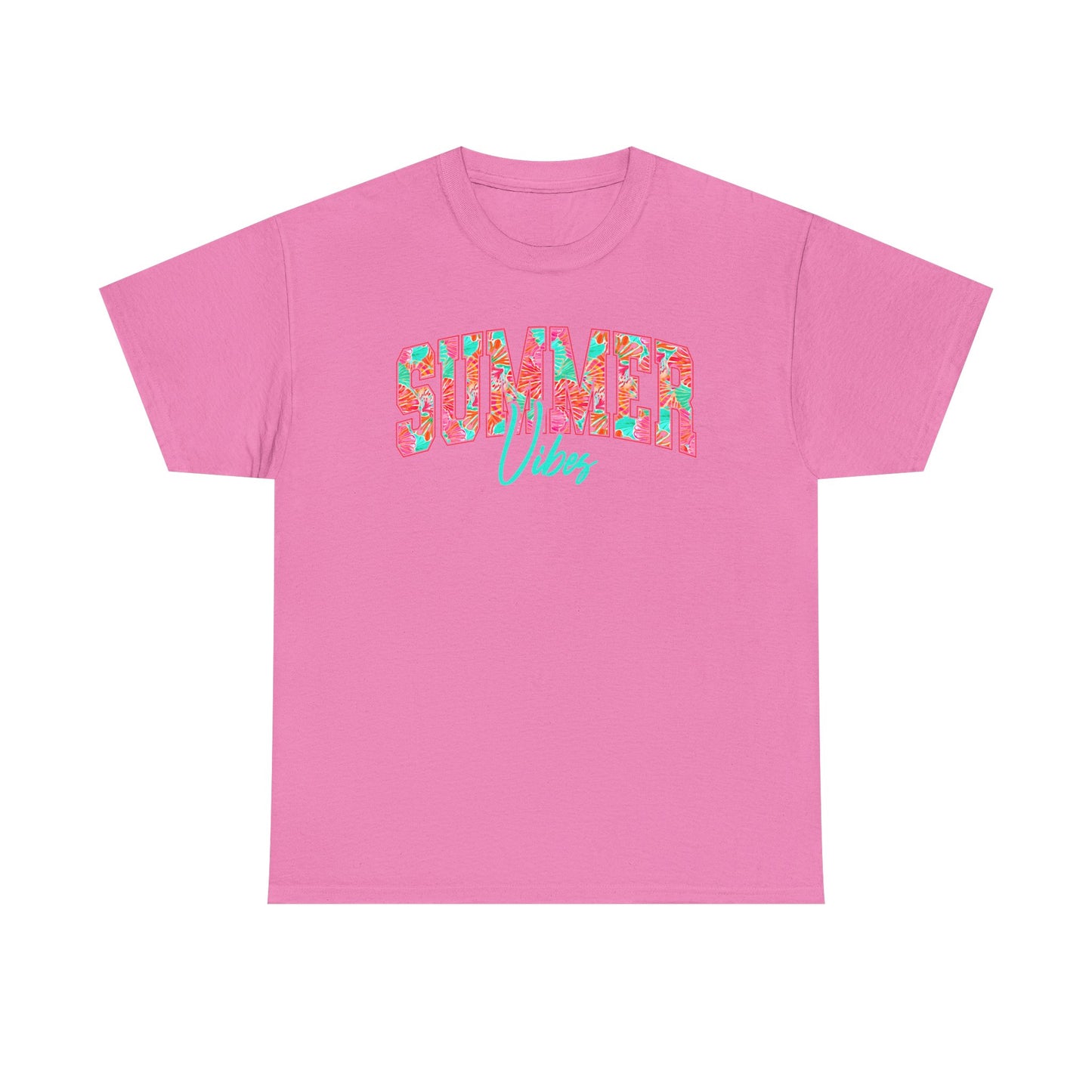 Floral Summer Vibes T-Shirt, Gildan Summer Tshirt