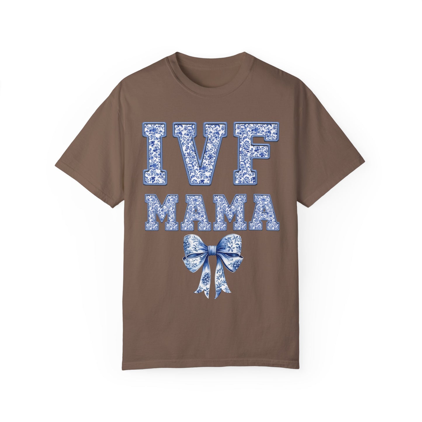 IVF Mama Toile Coquette Bow Shirt