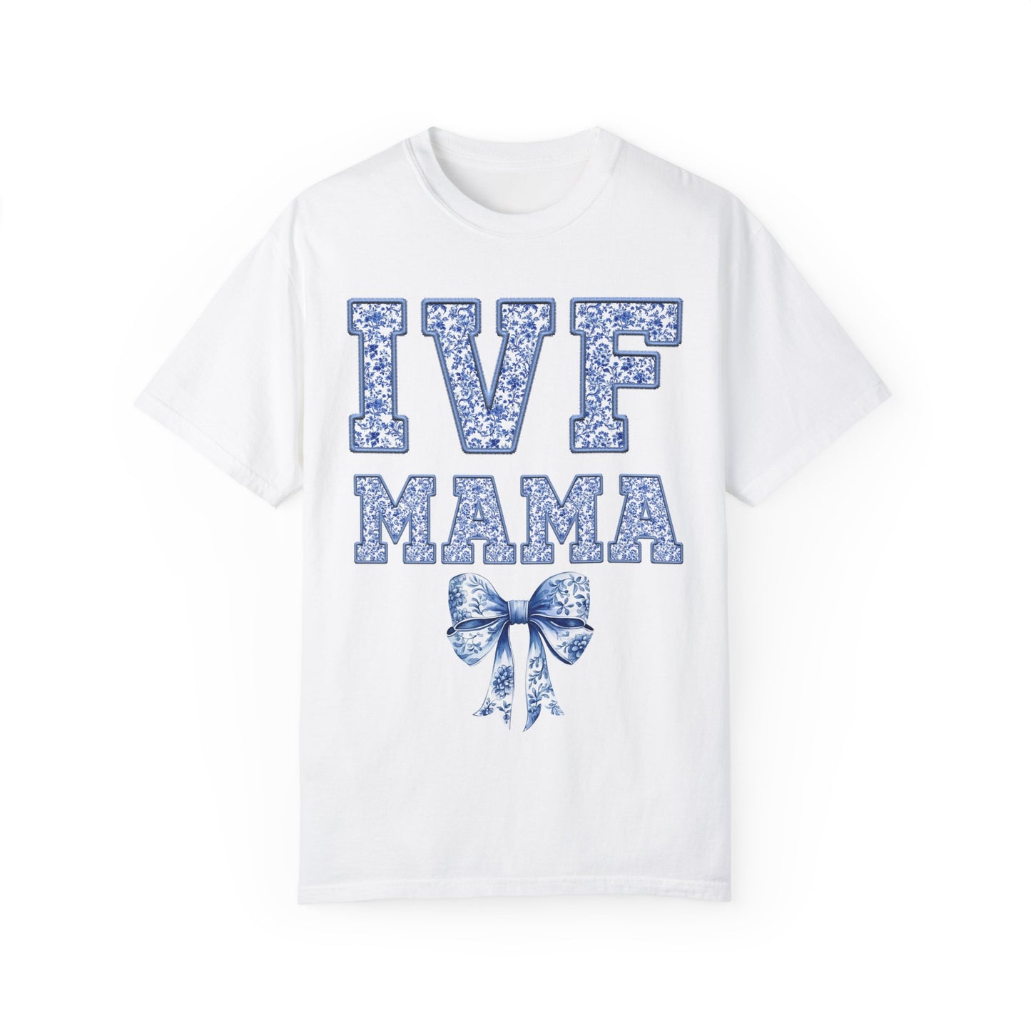 IVF Mama Toile Coquette Bow Shirt