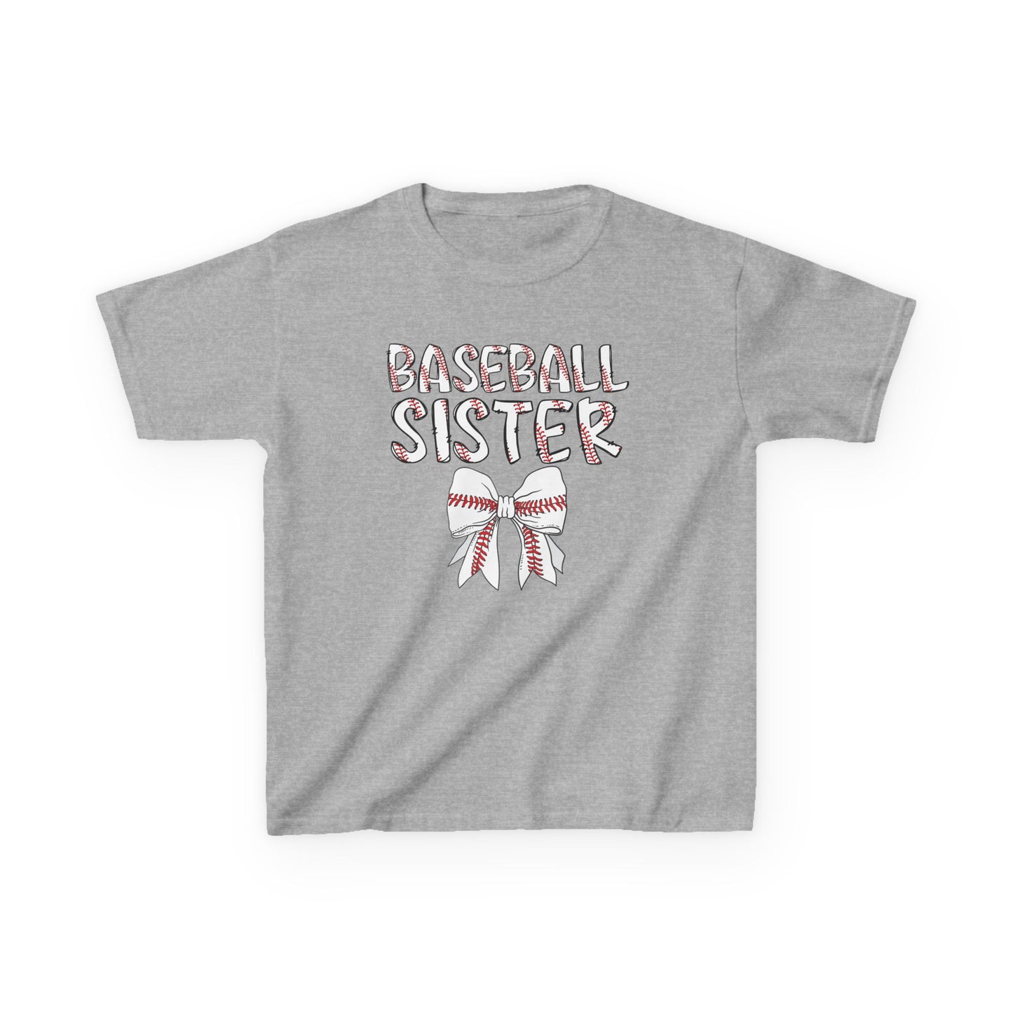 Kids Little Sister Baseball Fan Tee