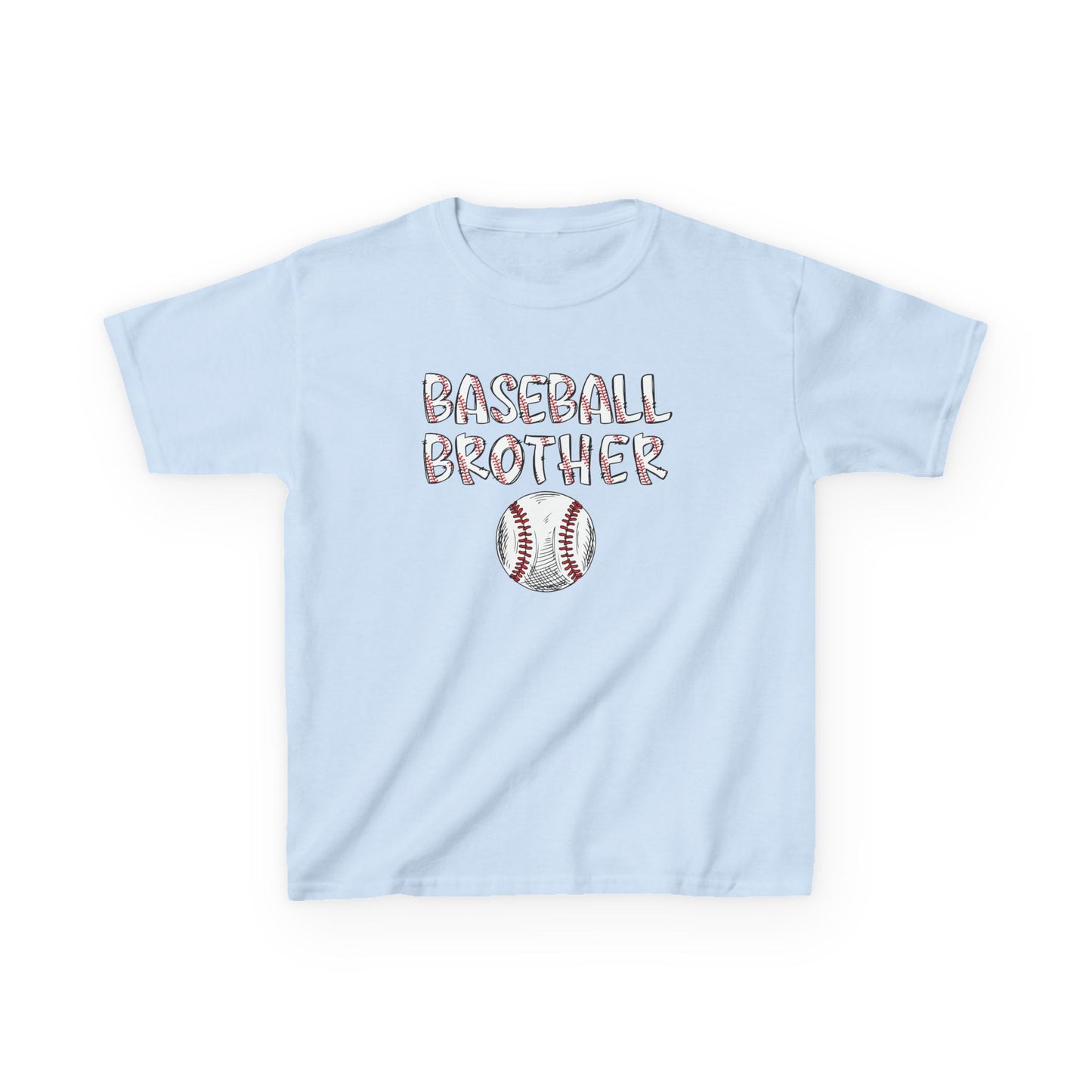 Kids Little Brother Baseball Fan Tee