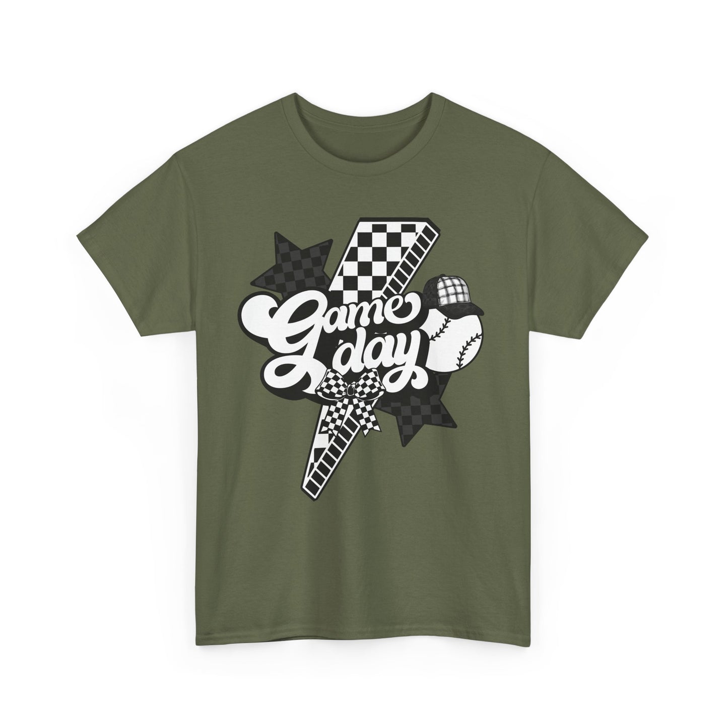 Game Day Checkered Baseball T-Shirt