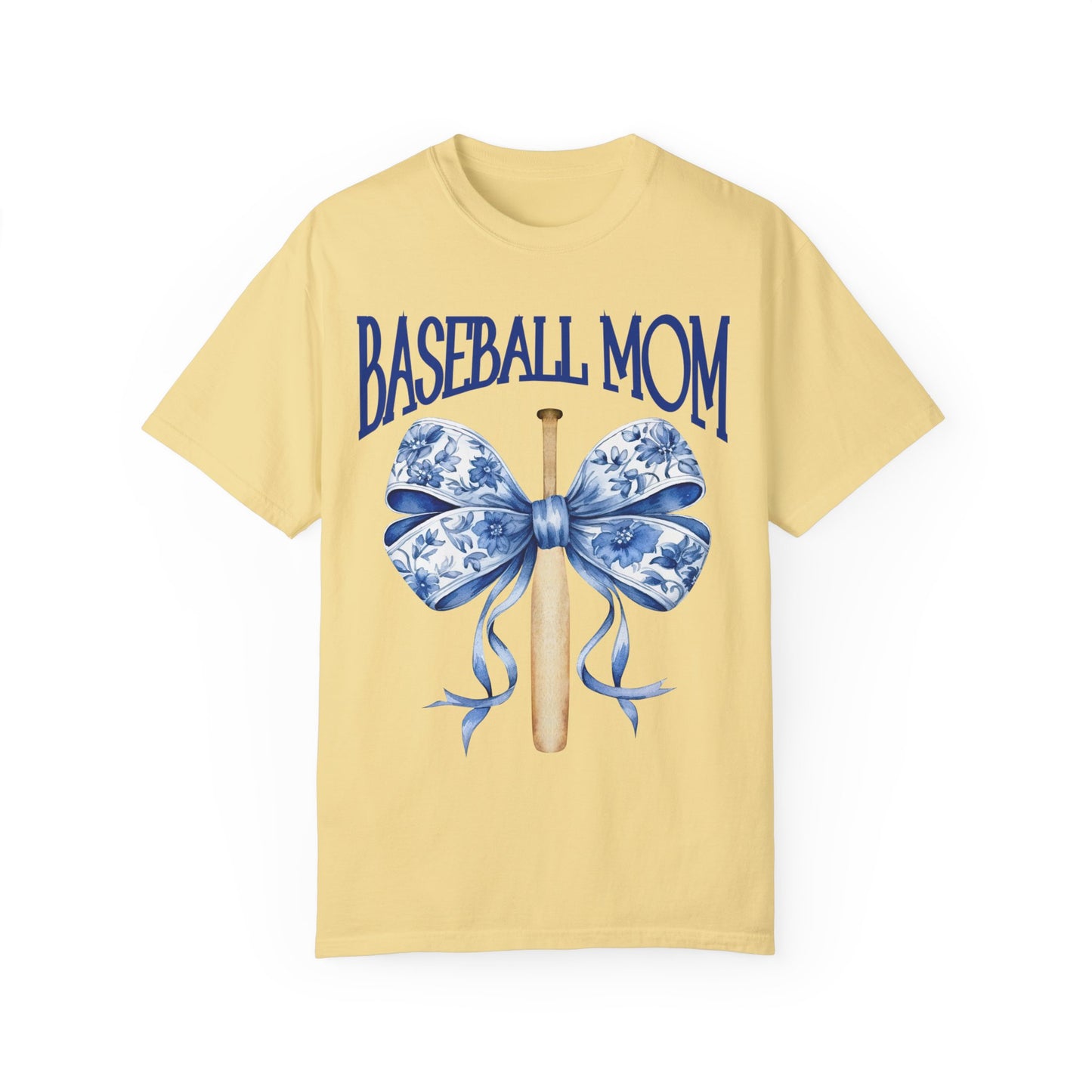 Toile Baseball Bat Mom Bow T-Shirt