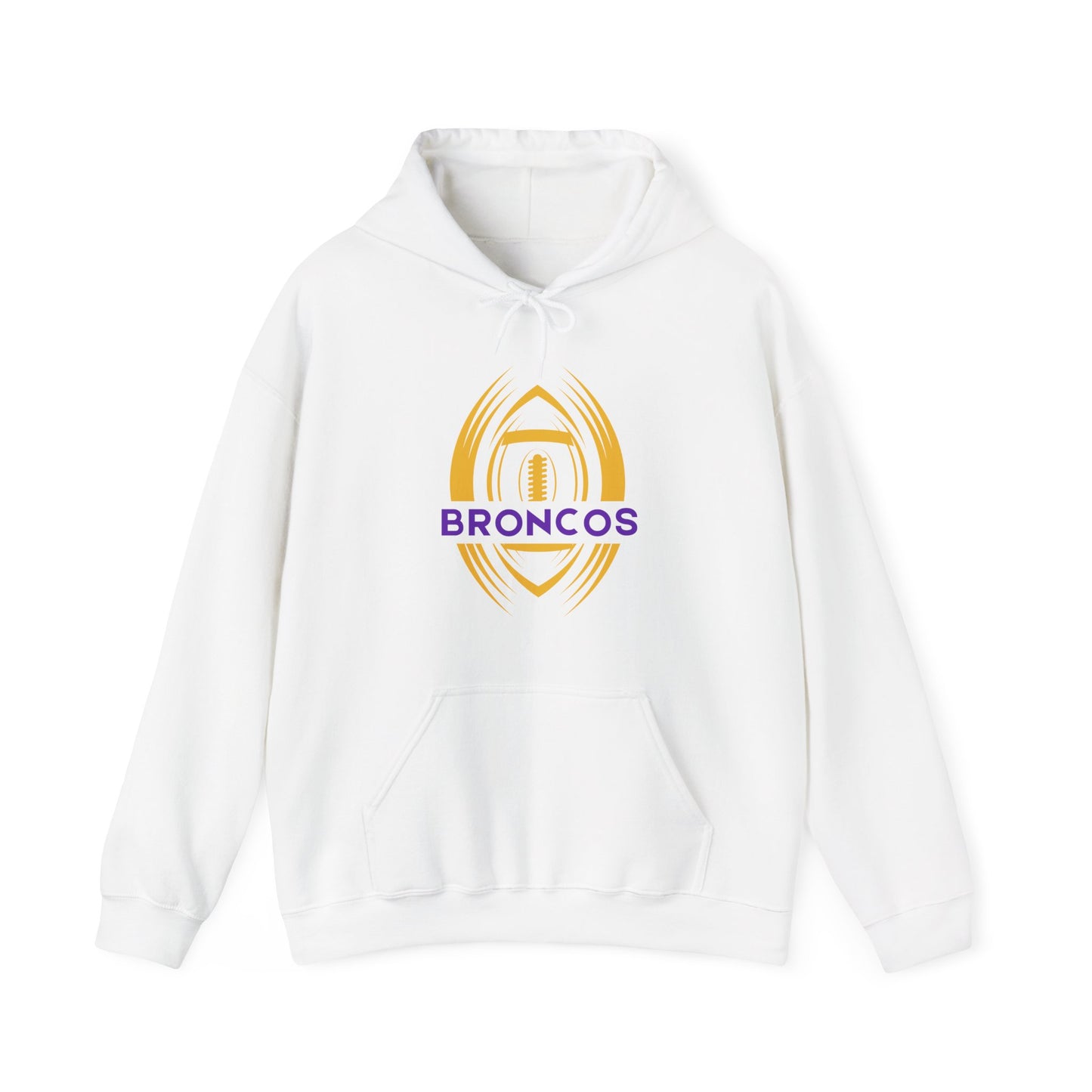 Adult Unisex Broncos Hoodie with Custom Name and Number