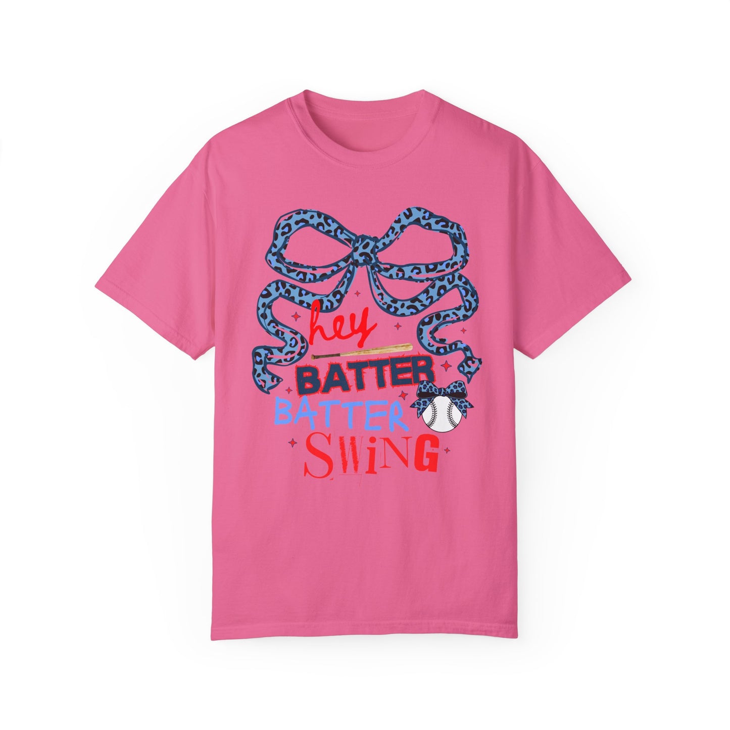 Coquette Hey Batter Baseball Letter T-Shirt