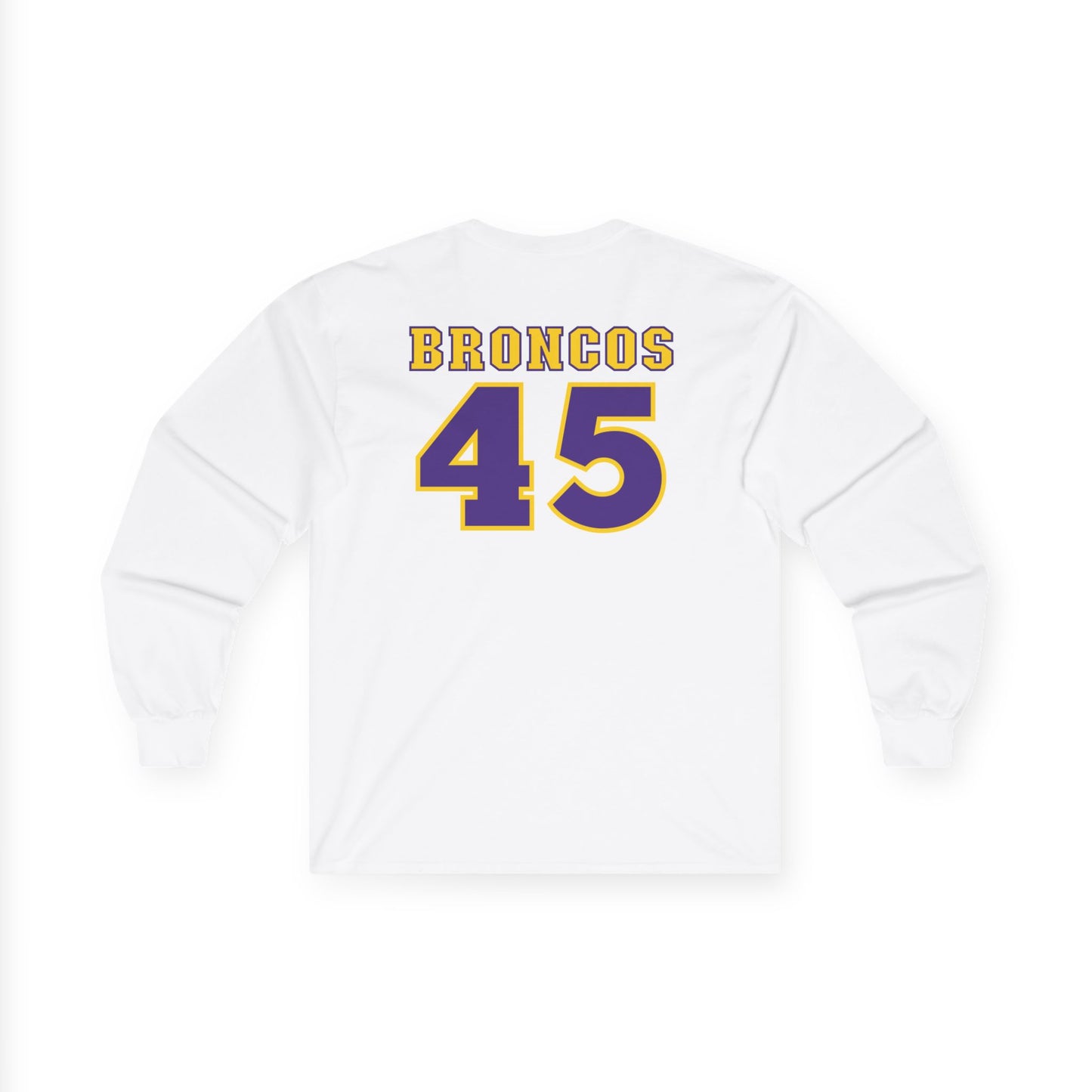 Spring Hill Broncos Long Sleeve Tee with Number & Name