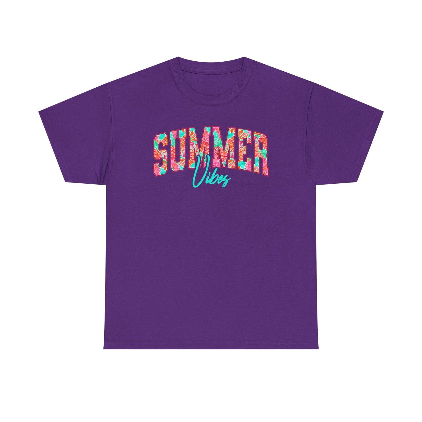 Floral Summer Vibes T-Shirt, Gildan Summer Tshirt