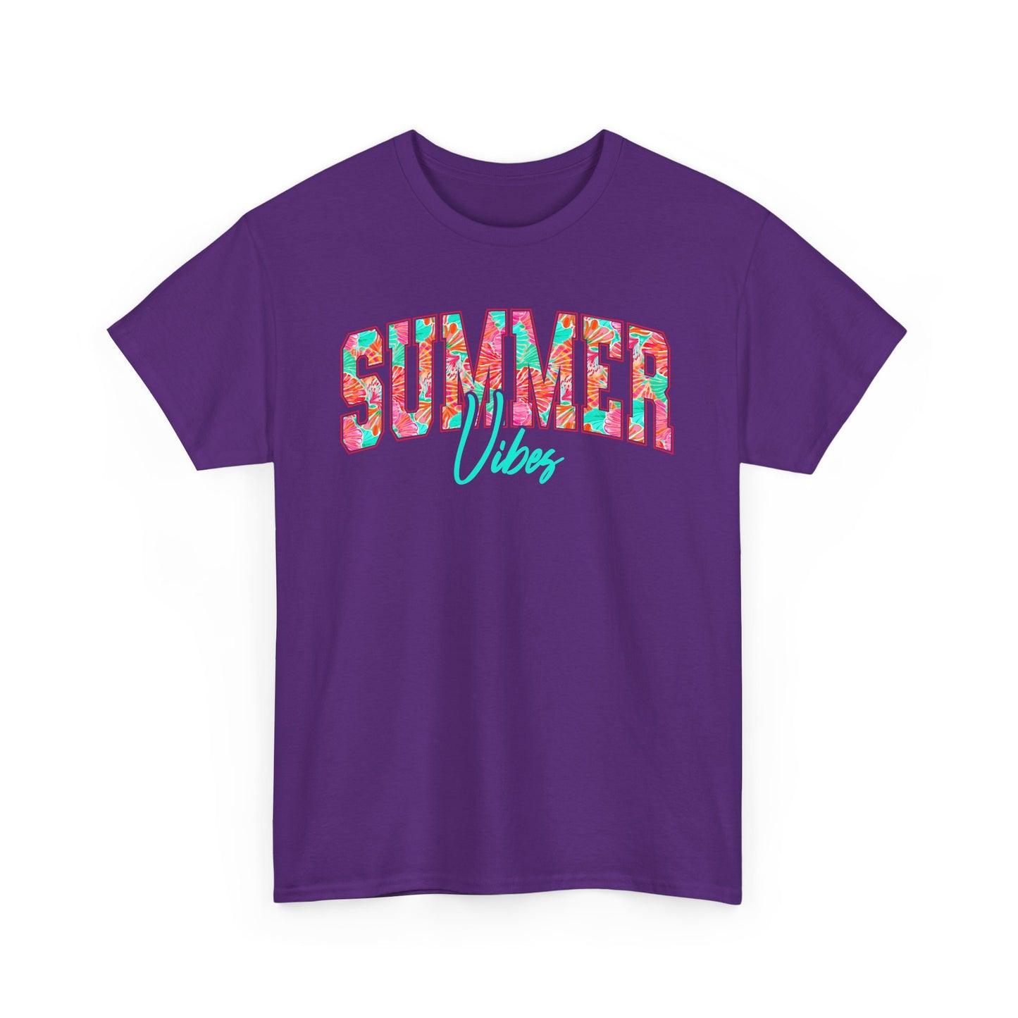 Floral Summer Vibes T-Shirt, Gildan Summer Tshirt