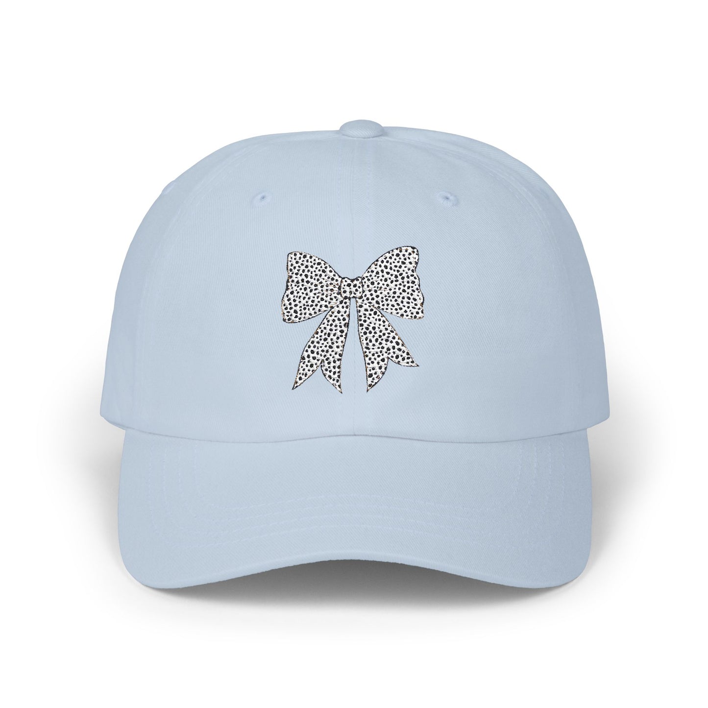 Dalmatian Dot Coquette Bow Embroidered Women's Hat, Mother's Day Gift, Birthday Gift for Mom