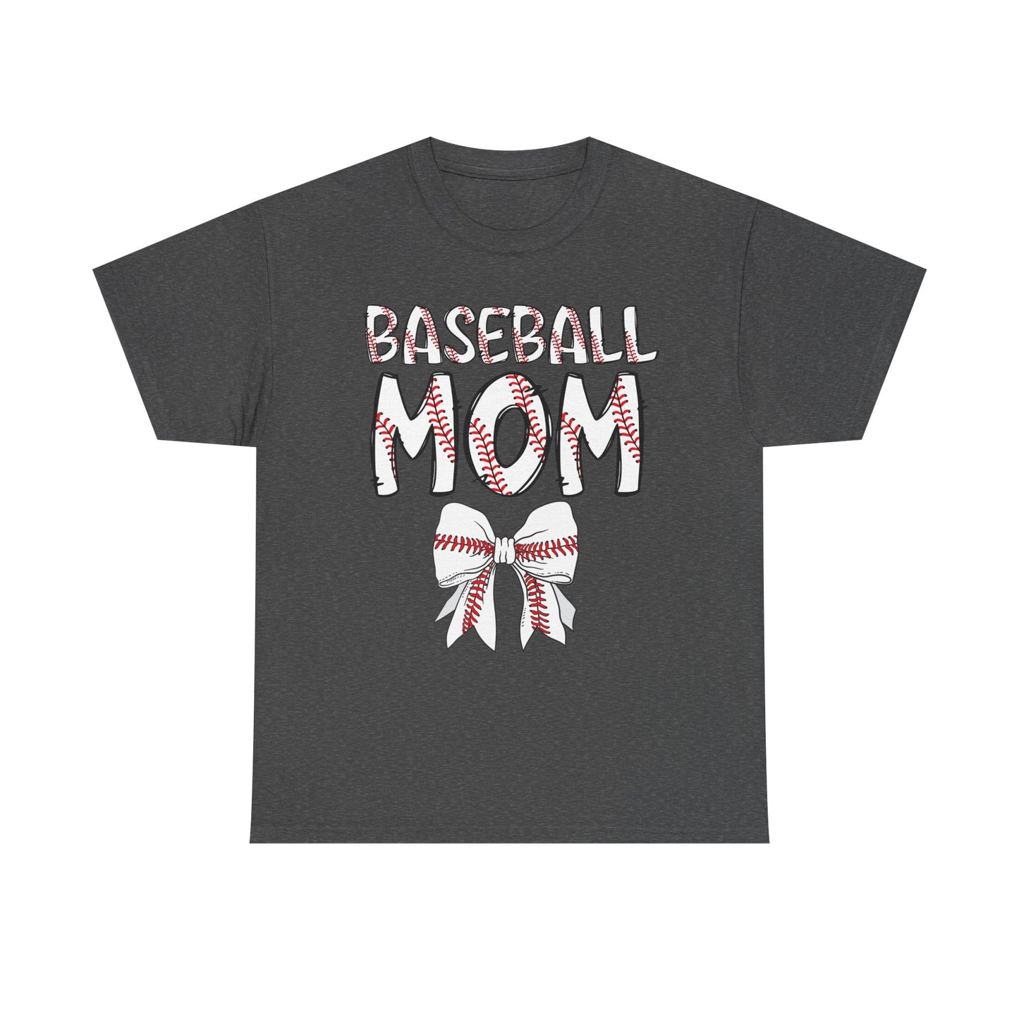 Baseball Mom Coquette Bow T-Shirt