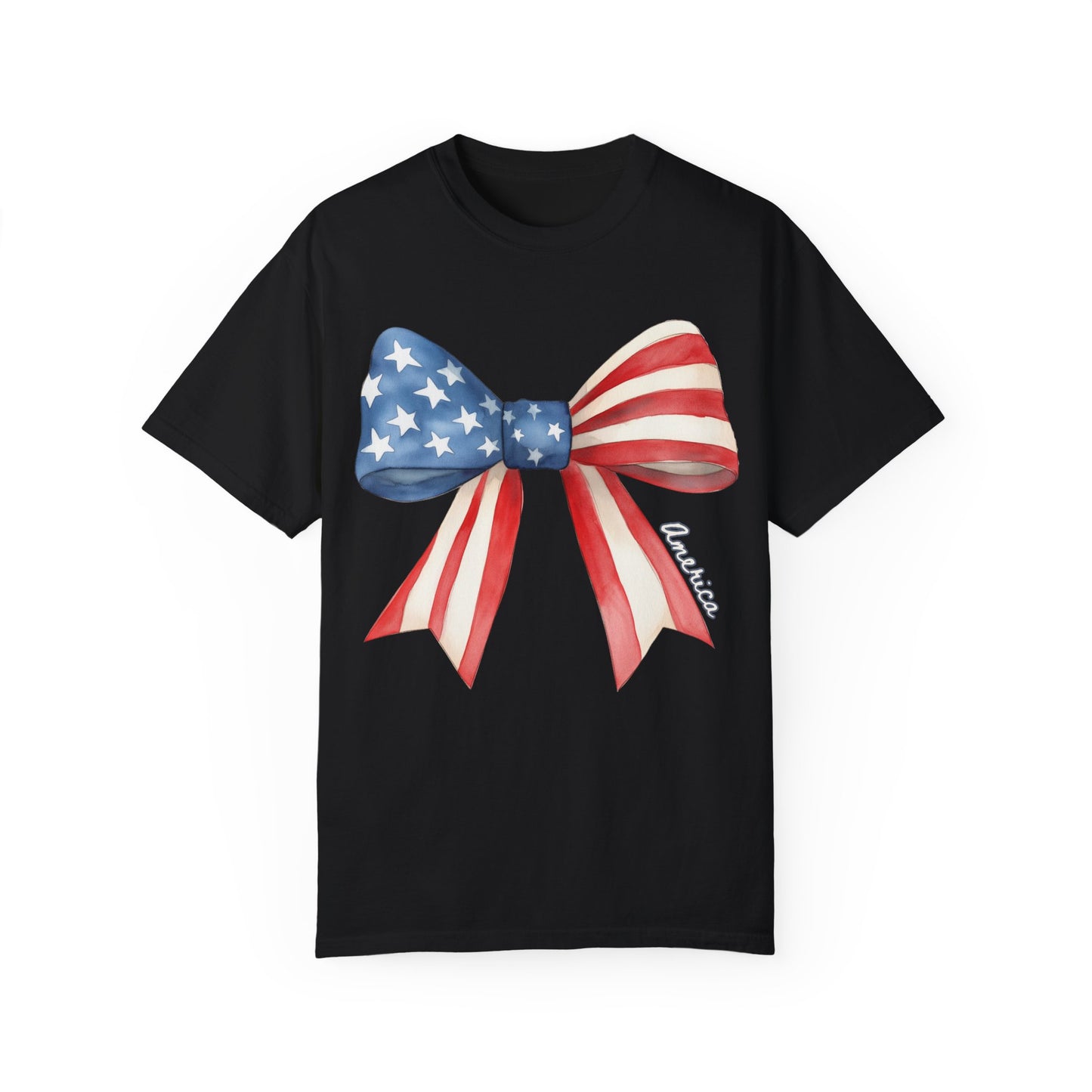 American Flag Bow T-Shirt