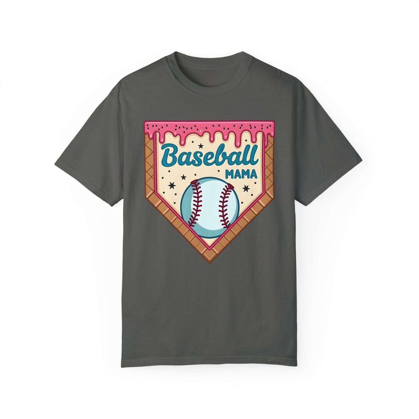 Drippy Ice Cream Cone Baseball Mama T-Shirt