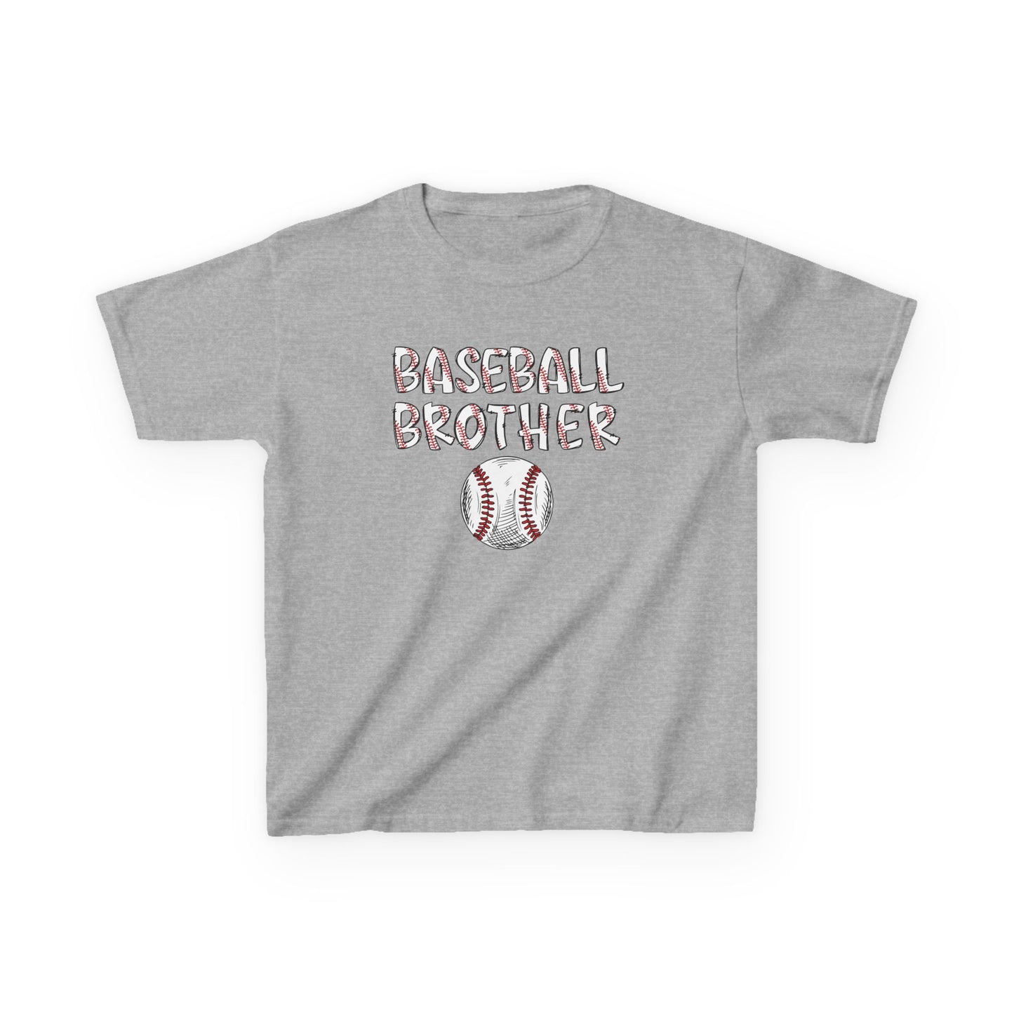 Kids Little Brother Baseball Fan Tee