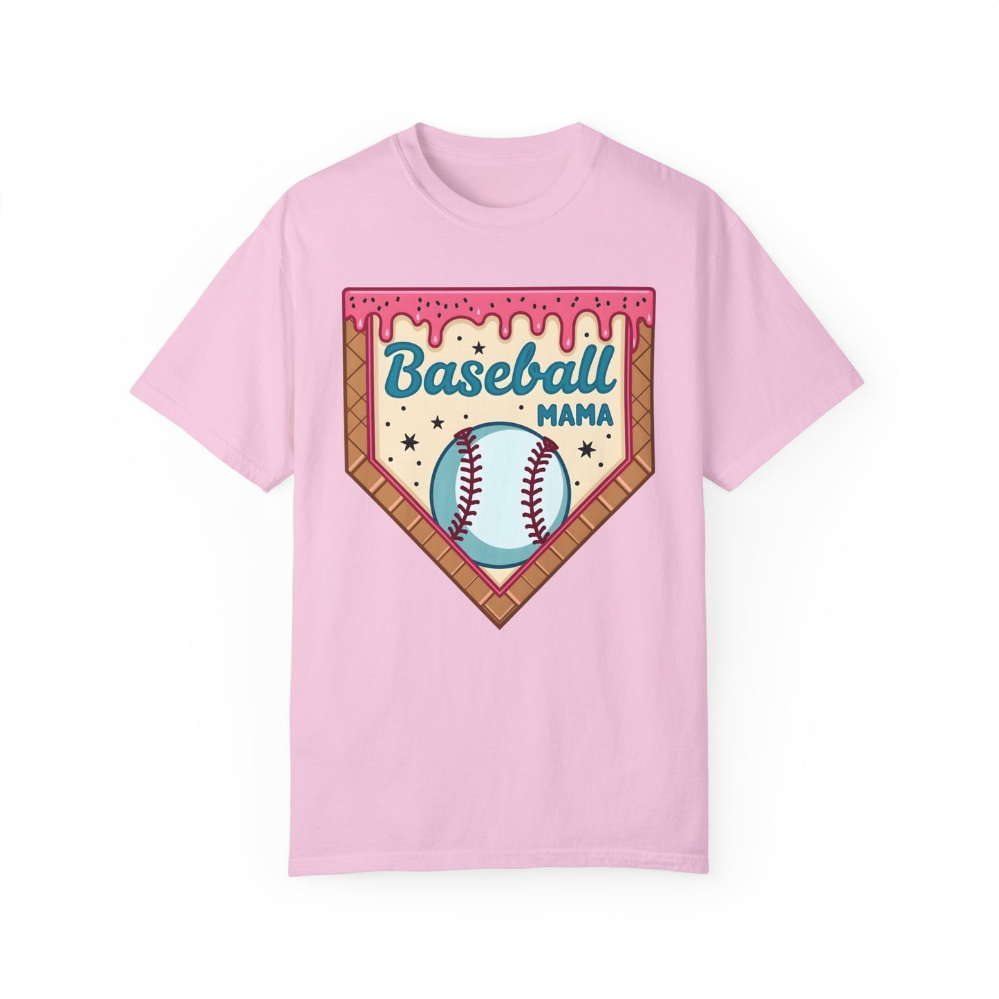 Drippy Ice Cream Cone Baseball Mama T-Shirt