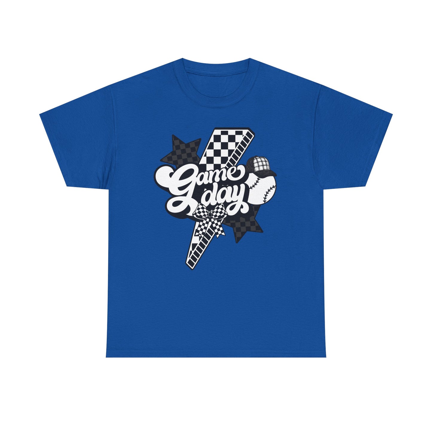 Game Day Checkered Baseball T-Shirt