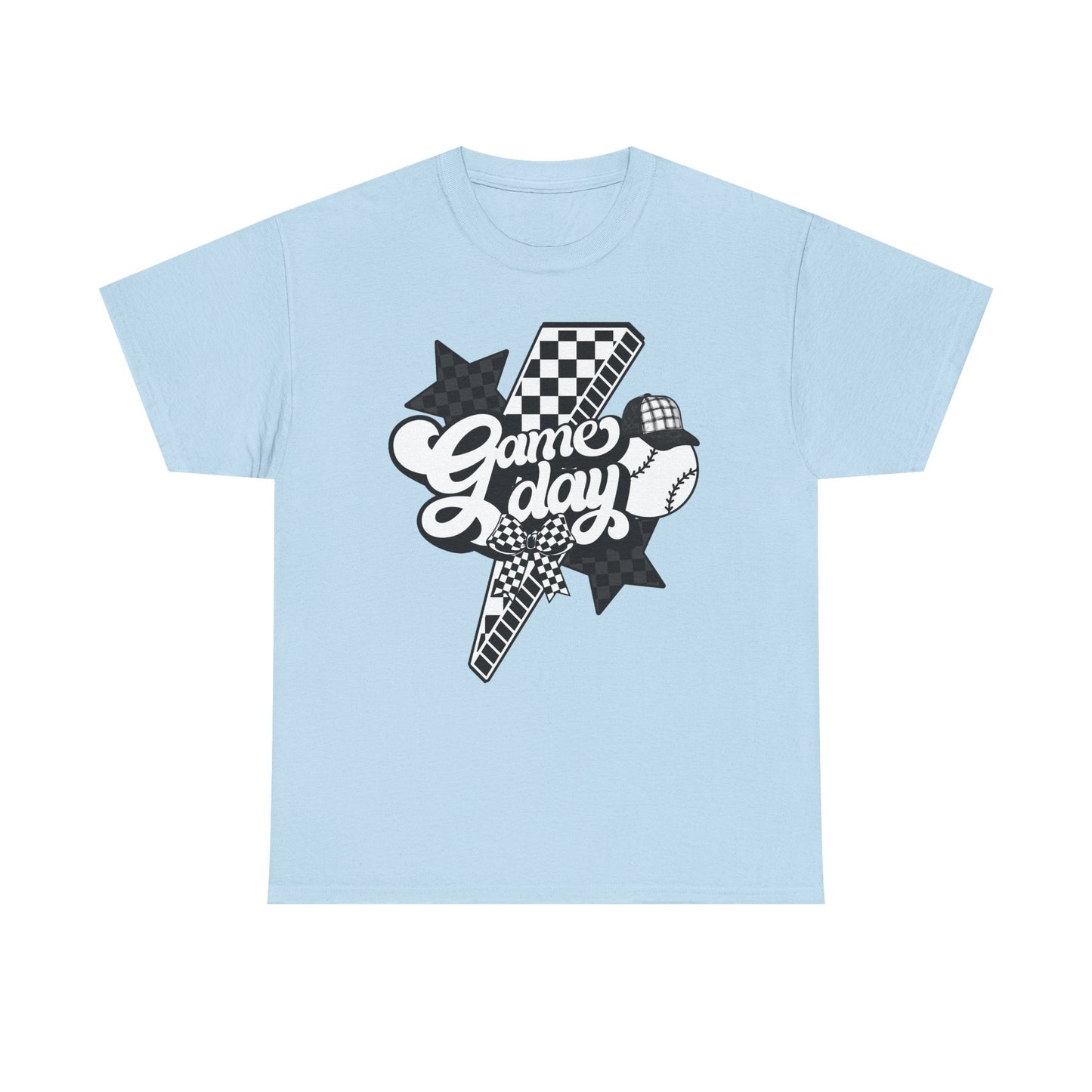 Game Day Checkered Baseball T-Shirt