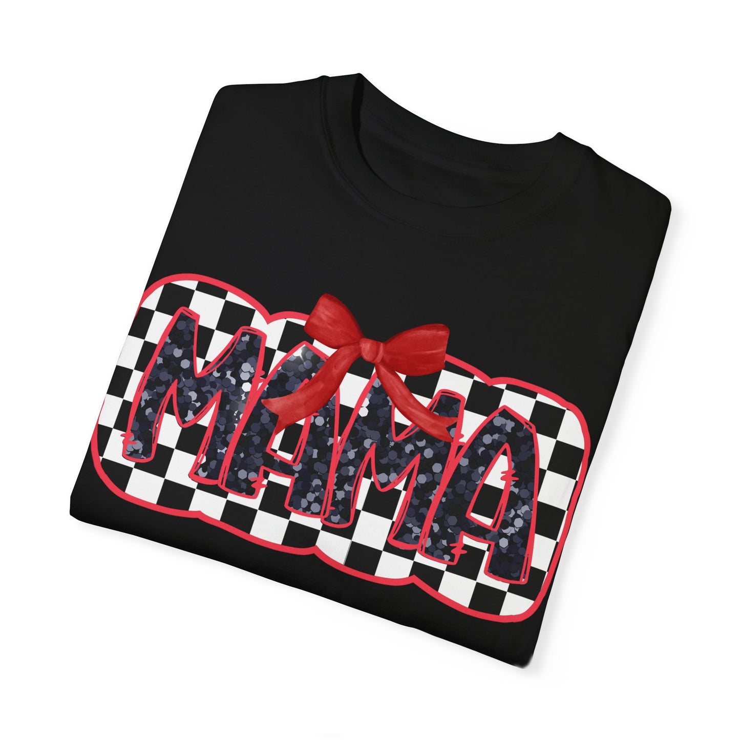 Red Checkered Mama Coquette Comfort Colors T-shirt