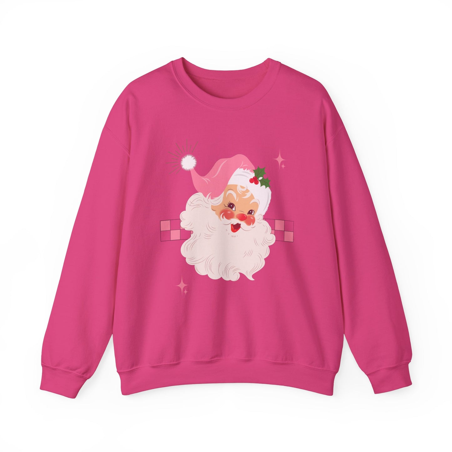 Checkerboard Laughing Santa Sweatshirt