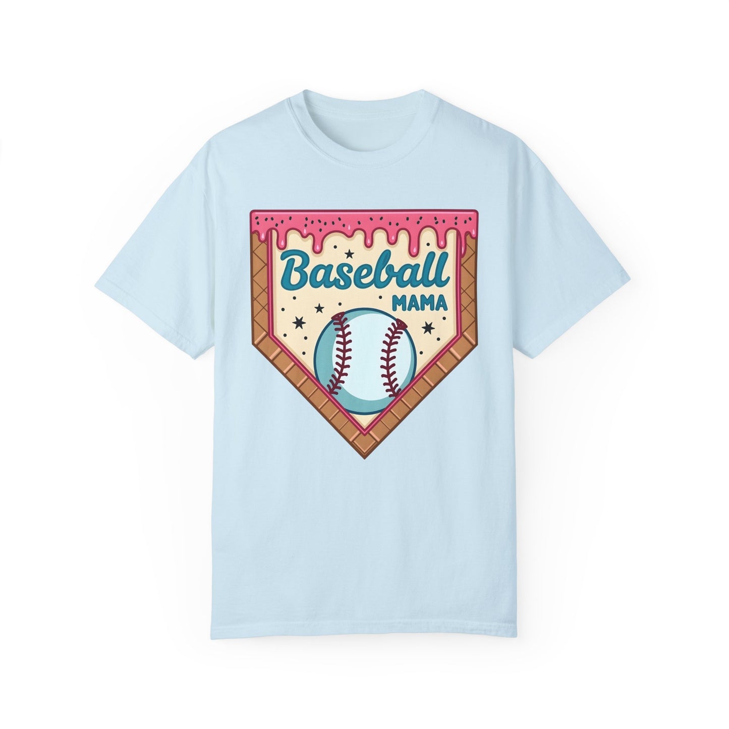 Drippy Ice Cream Cone Baseball Mama T-Shirt