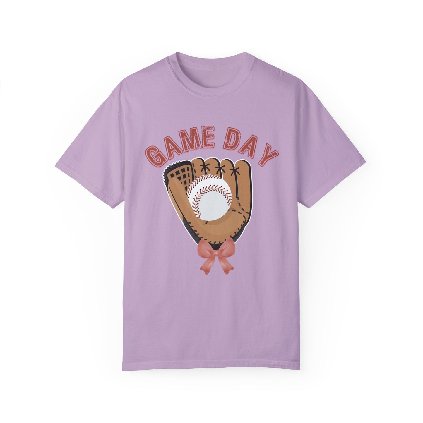 Game Day Glove Baseball Bow T-Shirt