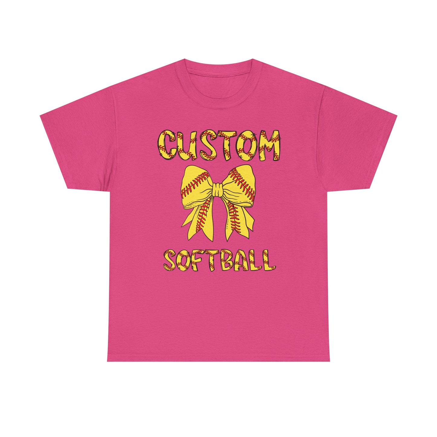 Custom Team Name Softball Mom T-shirt
