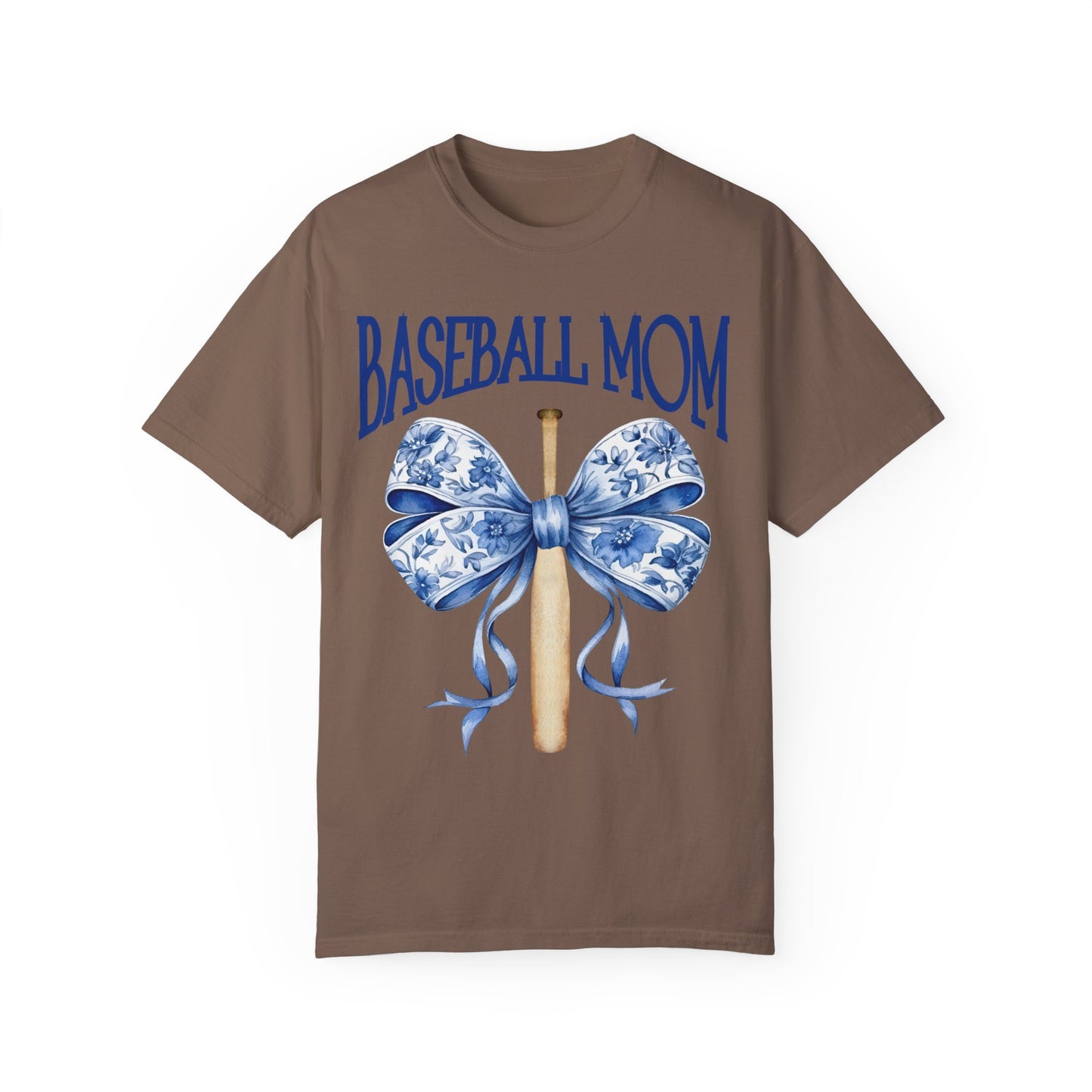 Toile Baseball Bat Mom Bow T-Shirt