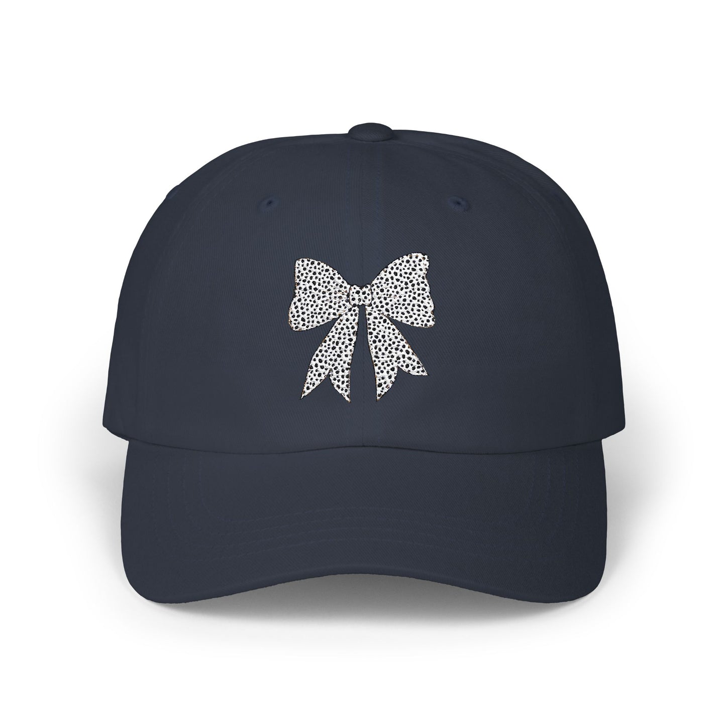 Dalmatian Dot Coquette Bow Embroidered Women's Hat, Mother's Day Gift, Birthday Gift for Mom