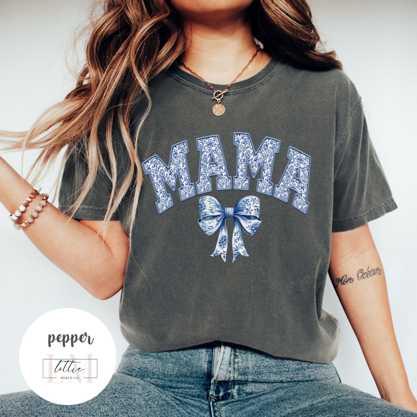Chinoiserie Coquette Mama Shirt