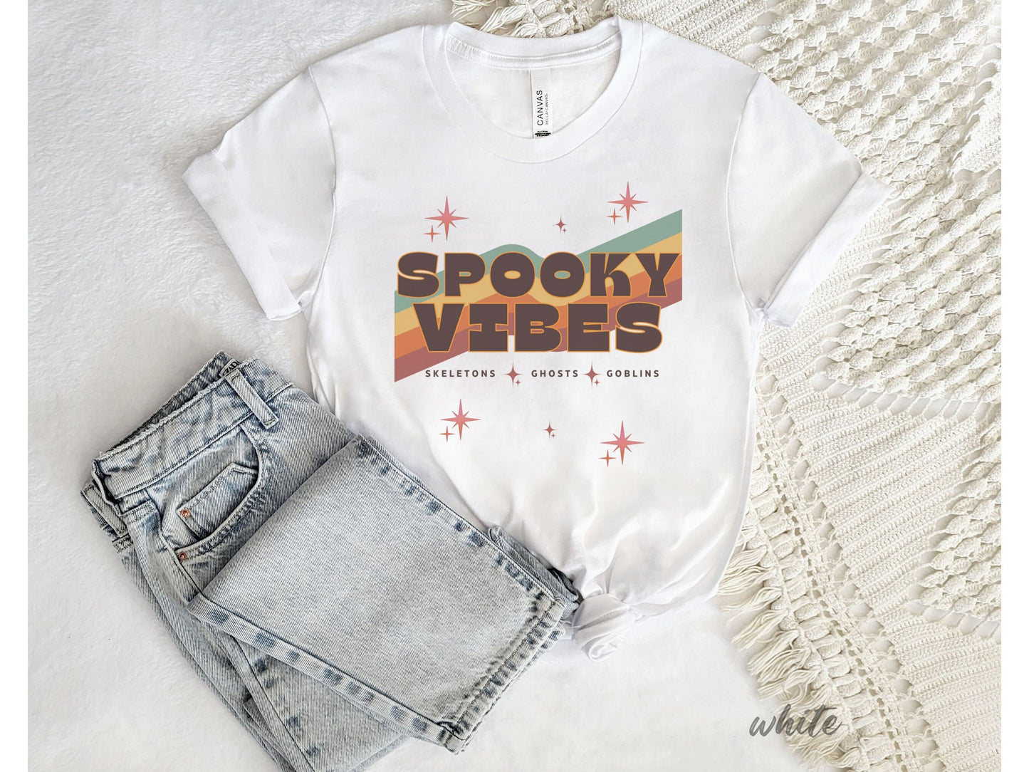 Spooky Vibes, Fall Tshirt, Spooky Teacher shirt, Spooky Vibes tshirt, Fall apparel, Trendy fall shirt, Vibes Tshirt, Retro Fall