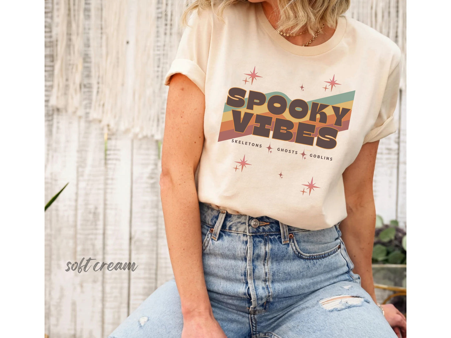Spooky Vibes, Fall Tshirt, Spooky Teacher shirt, Spooky Vibes tshirt, Fall apparel, Trendy fall shirt, Vibes Tshirt, Retro Fall