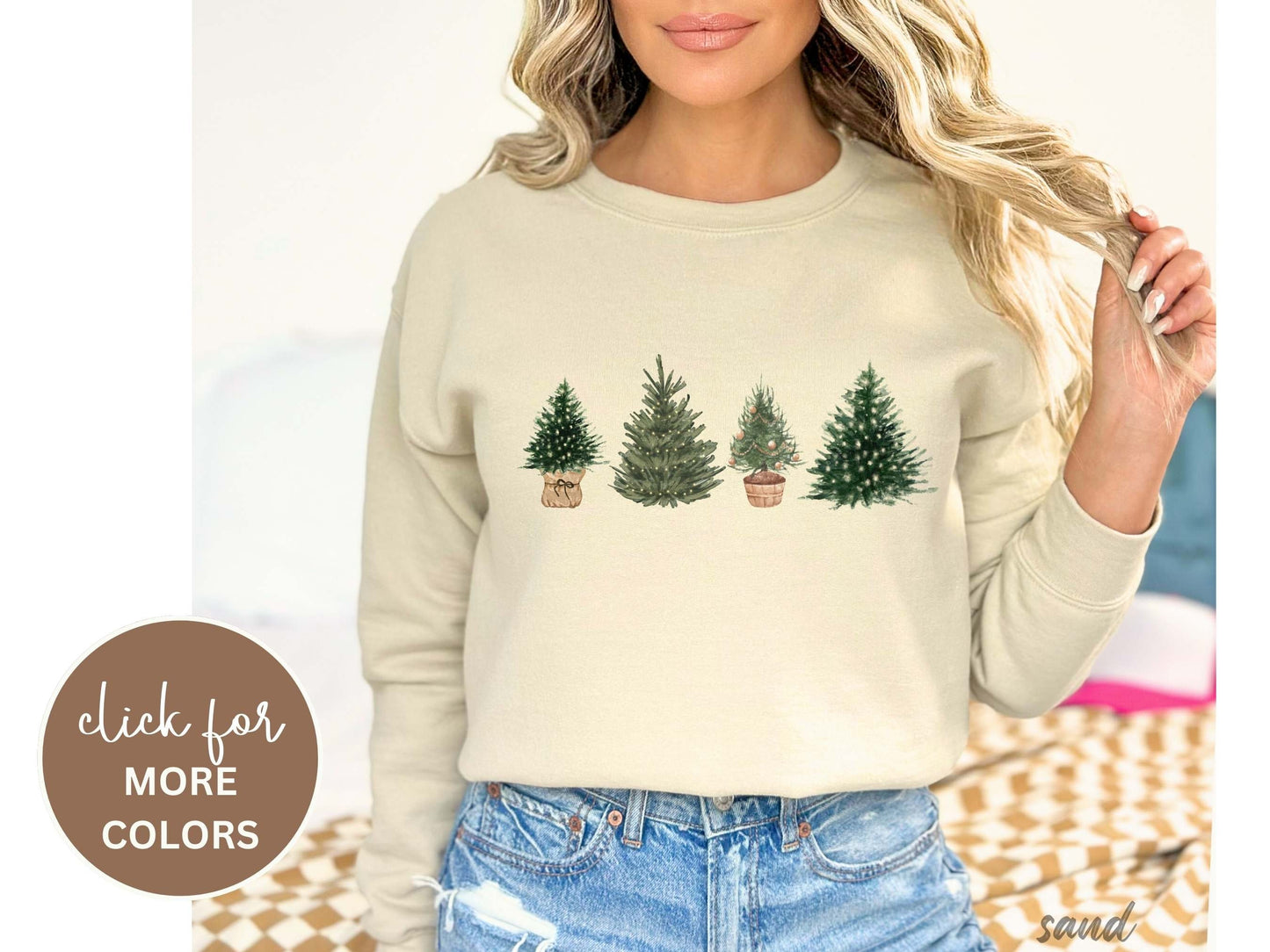 Christmas Sweatshirt, Christmas Shirts for Women, Christmas Crewneck, Christmas Winter Sweater, Tree Picking Sweatshirt, Christmas Pull over