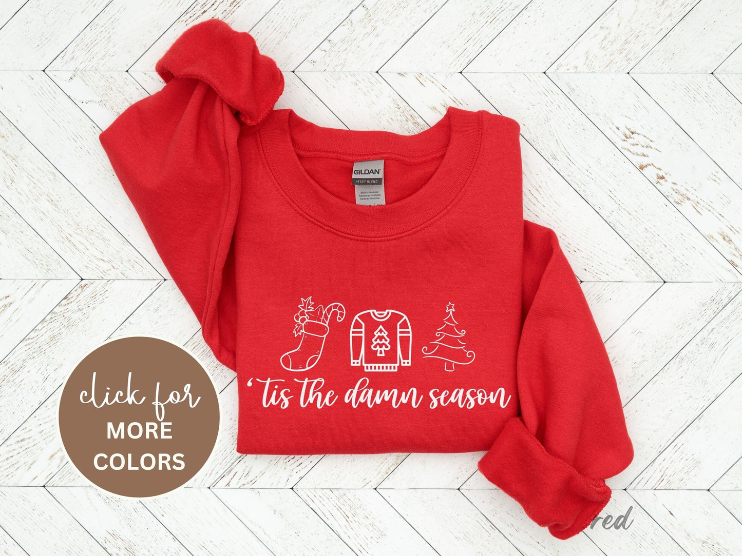 Tis the Damn Season Sweatshirt, Christmas Sweatshirt, Song Lyric Sweatshirt, Tis the Season Crewneck, Christmas Sweatshirt, Holiday apparel