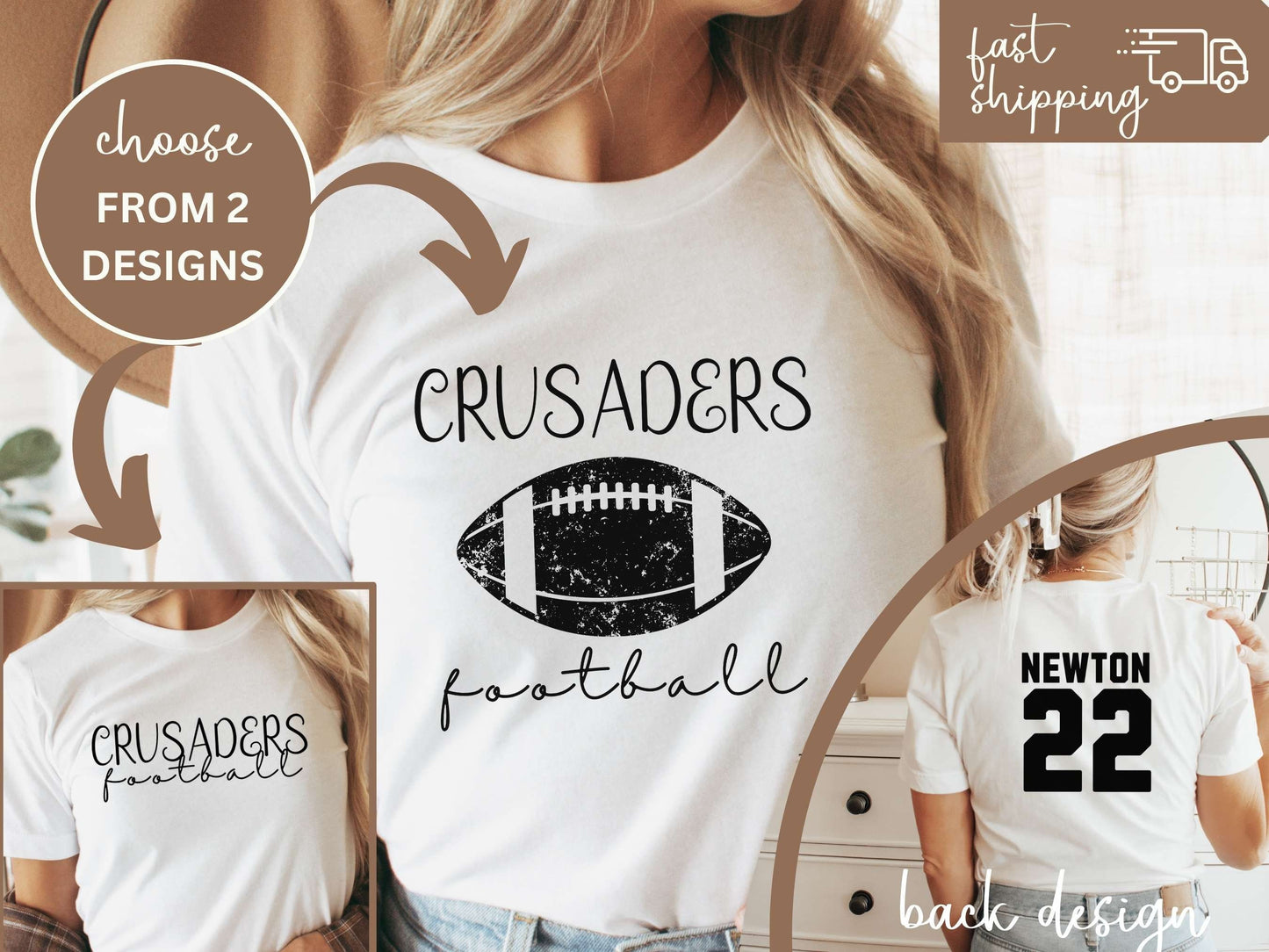Custom Football Tshirt Hoodie Sweatshirt, Football Spirit Wear, Mom Hoodie, Football Cheer Mom, Football Dad Hoodie, Custom Team Colors No