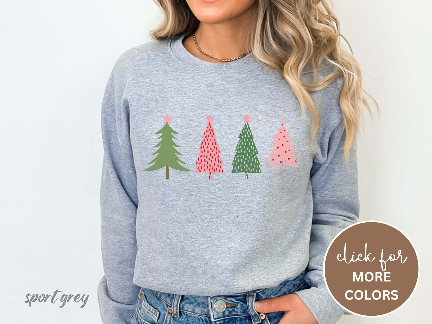 Christmas Tree Sweatshirt, Christmas Sweatshirt, Christmas Shirts for Women, Christmas Crewneck, Christmas Holiday Sweater Winter Sweatshirt