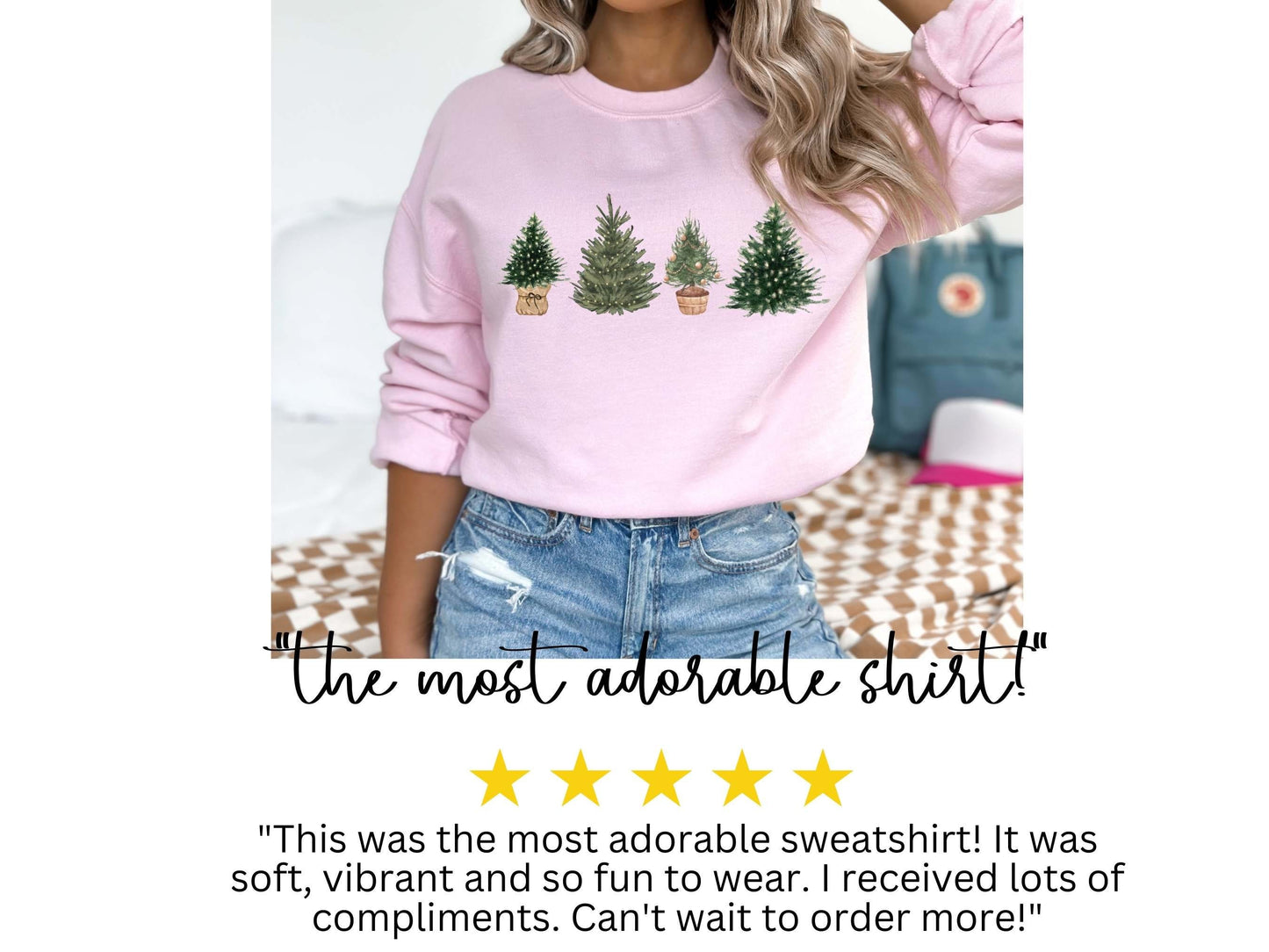 Christmas Sweatshirt, Christmas Shirts for Women, Christmas Crewneck, Christmas Winter Sweater, Tree Picking Sweatshirt, Christmas Pull over