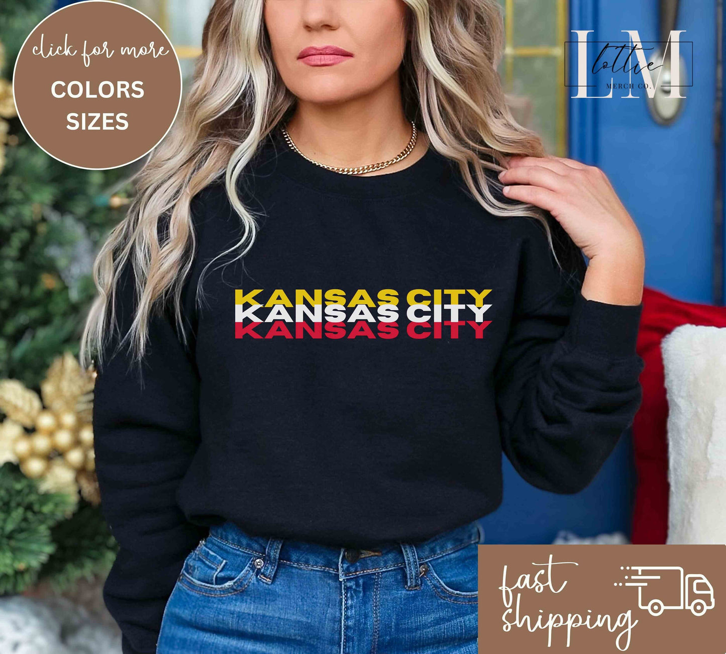 Kansas City Triple Threat Football Game Day Shirt or Sweatshirt for Adults