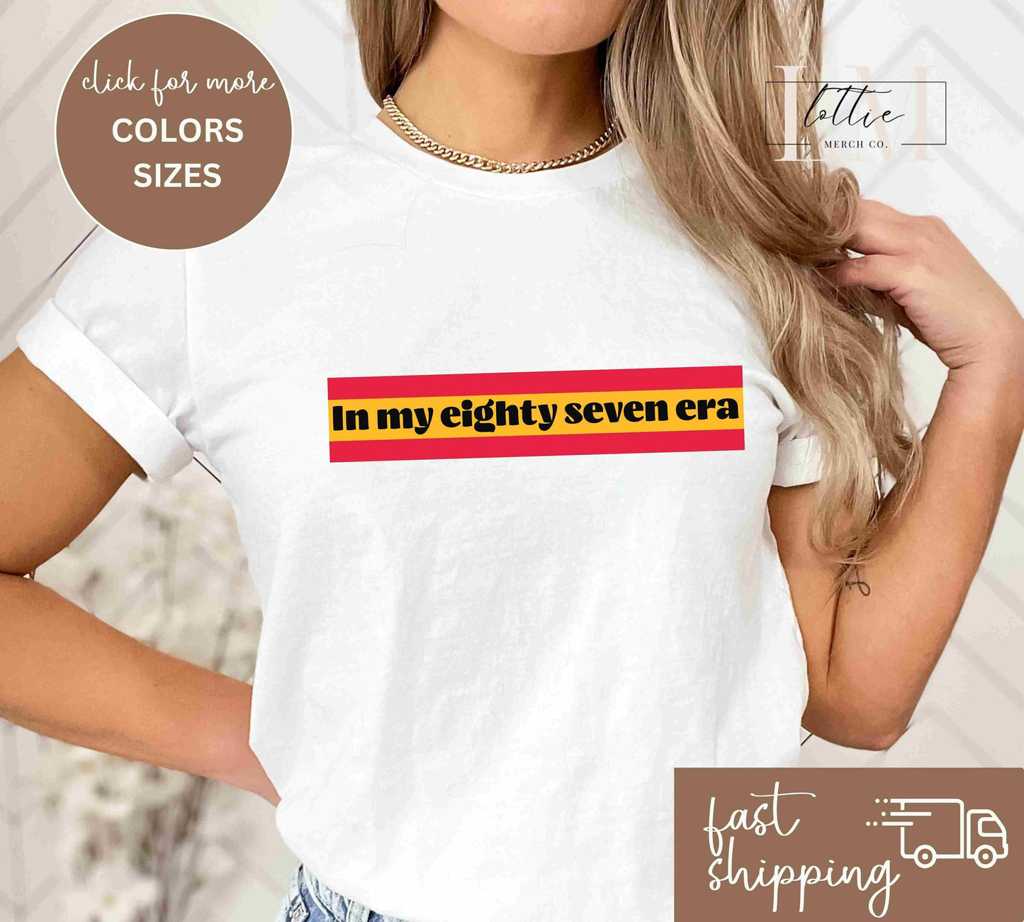 Adult In My 87 Era Vintage Kansas City Sweatshirt or T-shirt