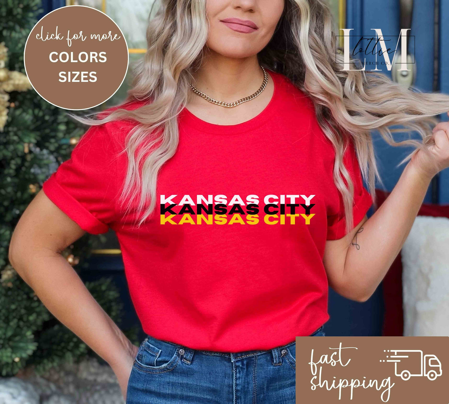 Kansas City Triple Threat Football Game Day Shirt or Sweatshirt for Adults