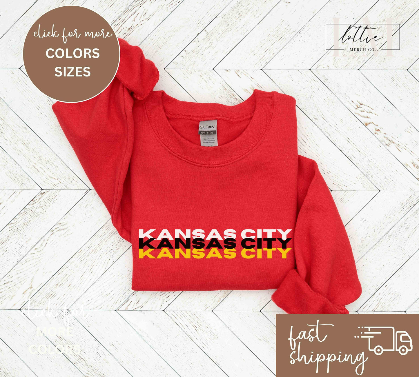 Kansas City Triple Threat Football Game Day Shirt or Sweatshirt for Adults