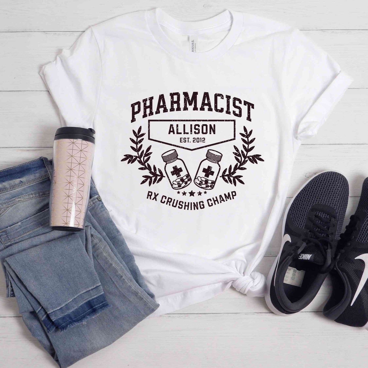 Personalized Pharmacy T-shirt, Pharmacy Tech Gift, Pharmacist Gift, Pharmacy Tech T-Shirt,