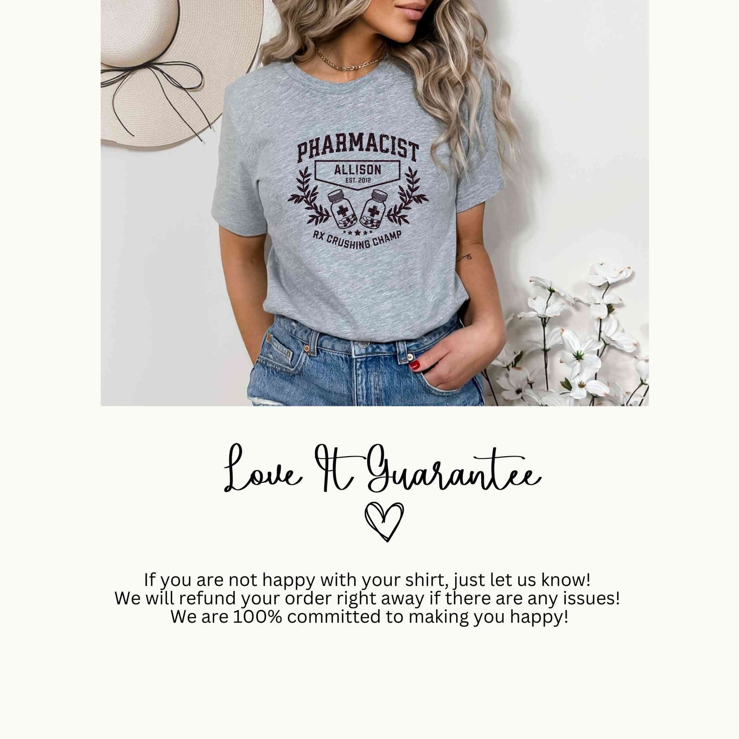Personalized Pharmacy T-shirt, Pharmacy Tech Gift, Pharmacist Gift, Pharmacy Tech T-Shirt,