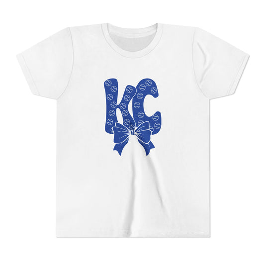 Kids Youth Bubble Letter Kansas City Baseball T-shirt