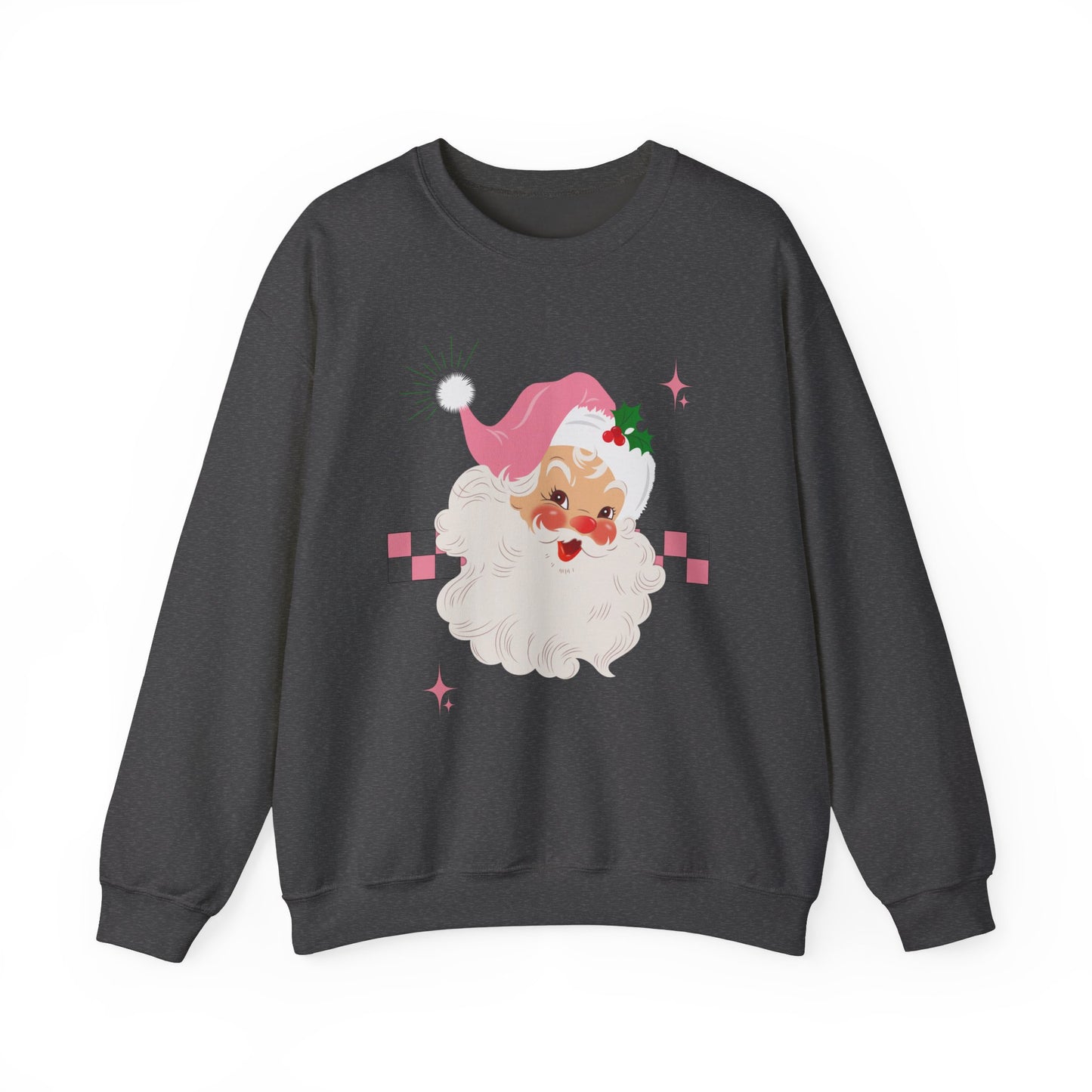 Checkerboard Laughing Santa Sweatshirt