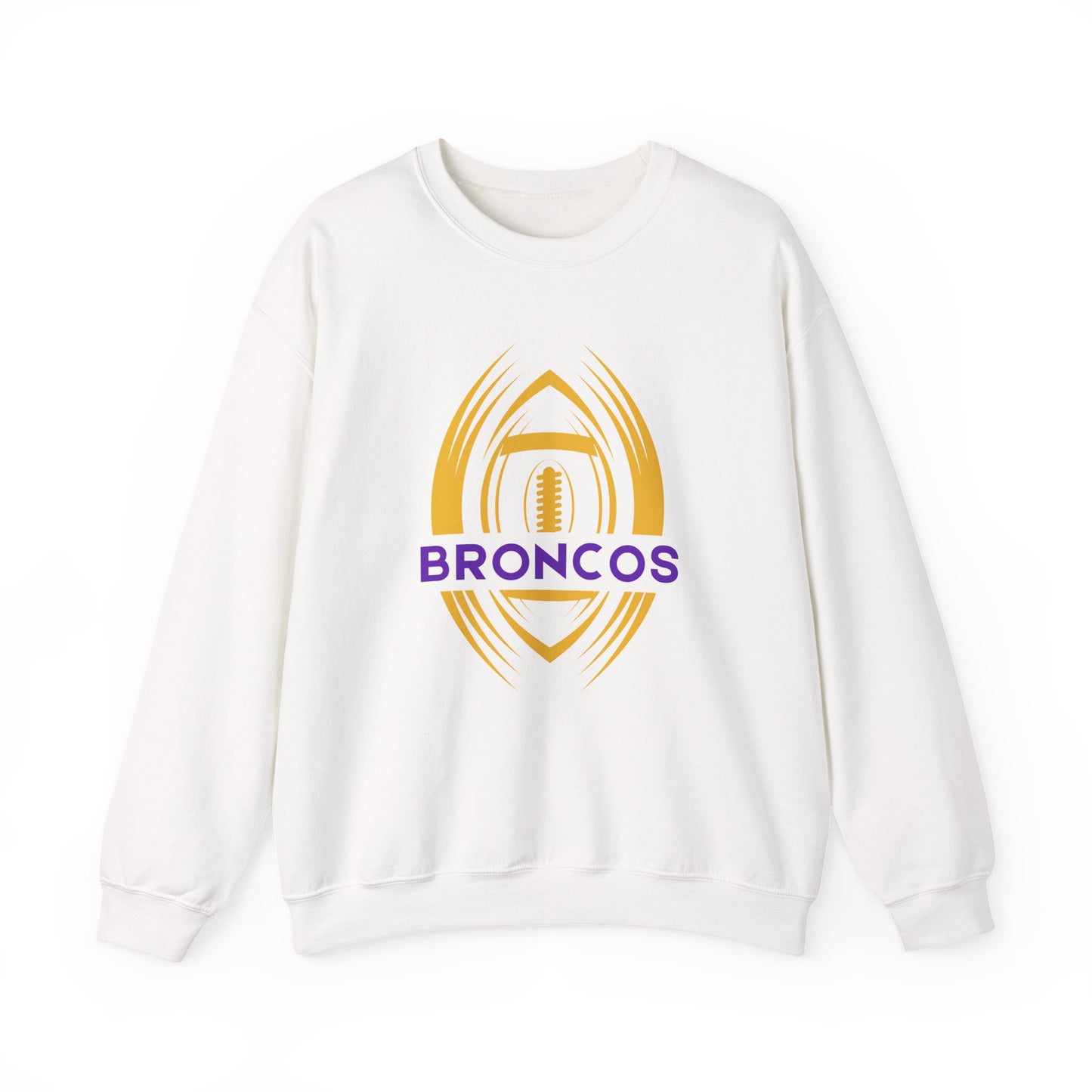 BRONCOS Adult Sweatshirt with Custom Back Name