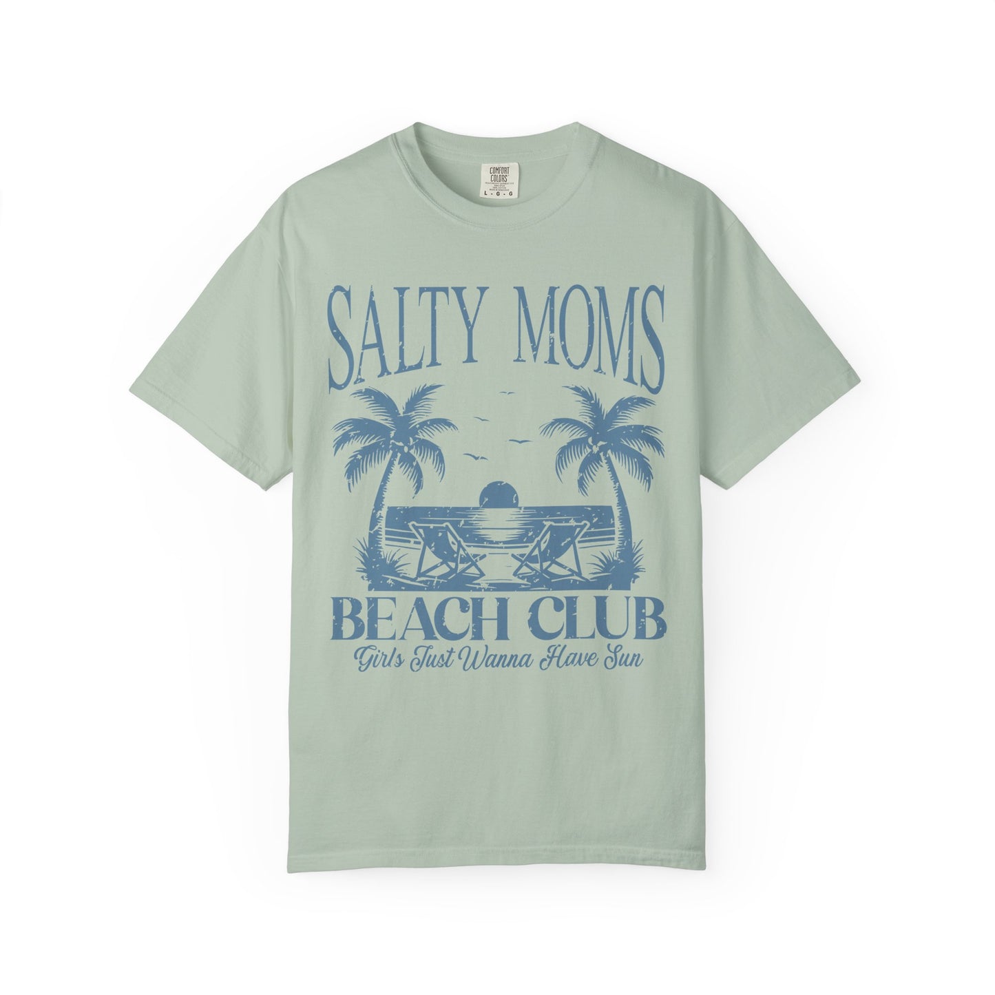Salty Moms Beach Club T-shirt, Comfort Colors Shirt
