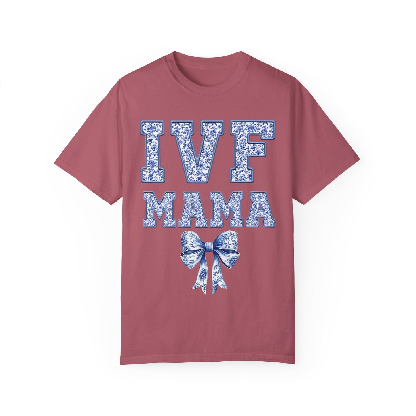 IVF Mama Toile Coquette Bow Shirt